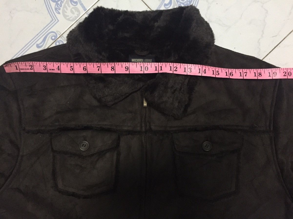Michiko Koshino Michiko London Jeans Hairy Fleece Collar & Inner Jacket Size US L / EU 52-54 / 3 - 23 Thumbnail