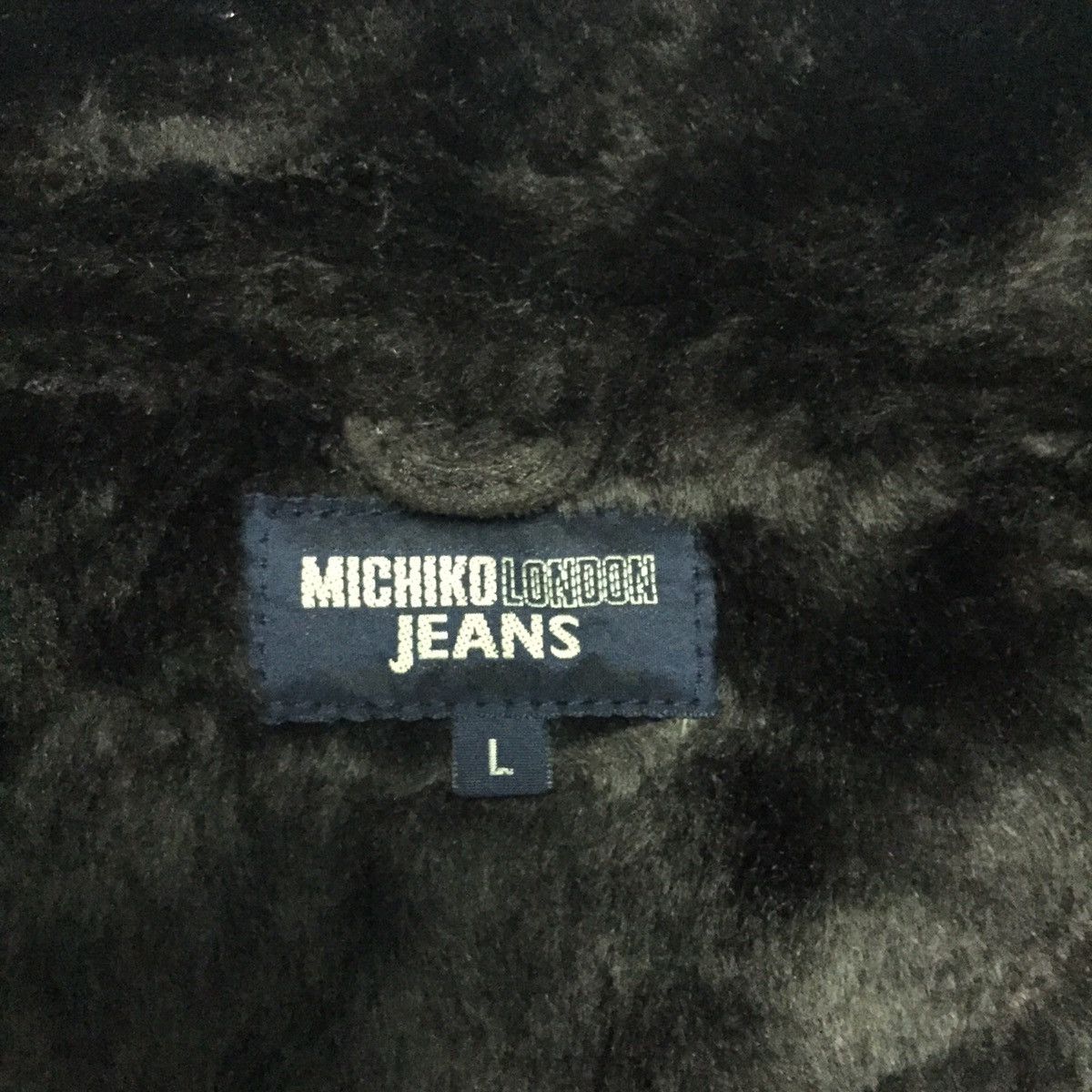 Michiko Koshino Michiko London Jeans Hairy Fleece Collar & Inner Jacket Size US L / EU 52-54 / 3 - 17 Thumbnail