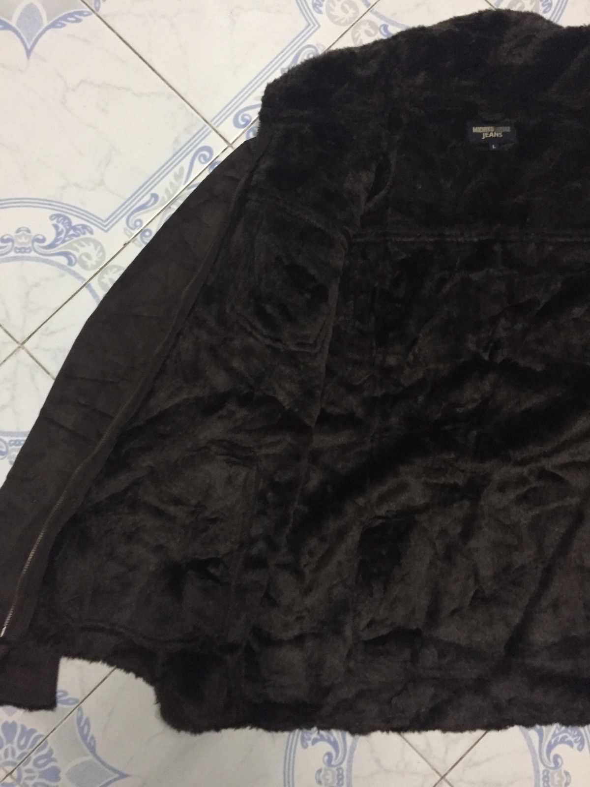 Michiko Koshino Michiko London Jeans Hairy Fleece Collar & Inner Jacket Size US L / EU 52-54 / 3 - 16 Thumbnail