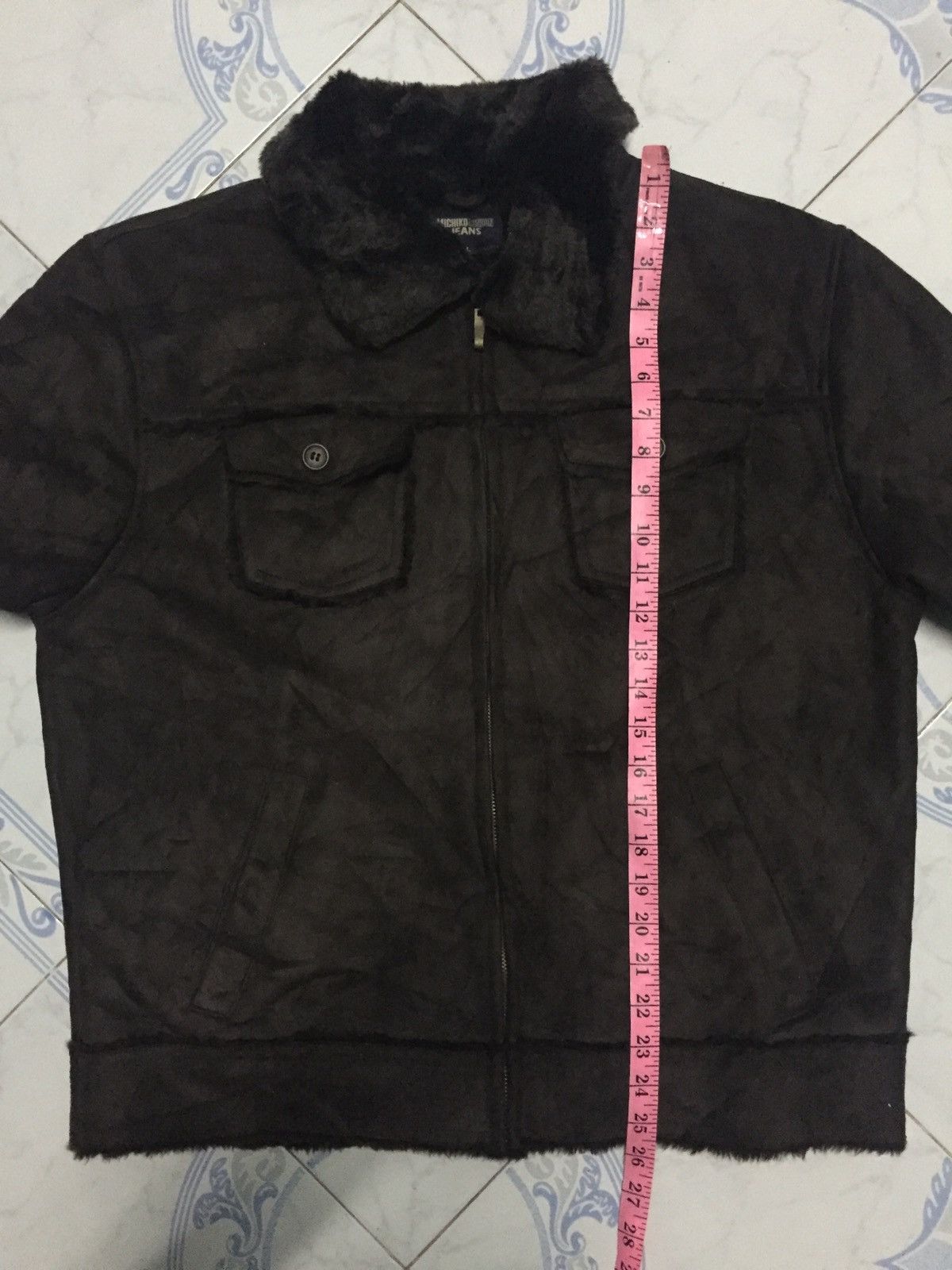 Michiko Koshino Michiko London Jeans Hairy Fleece Collar & Inner Jacket Size US L / EU 52-54 / 3 - 22 Thumbnail