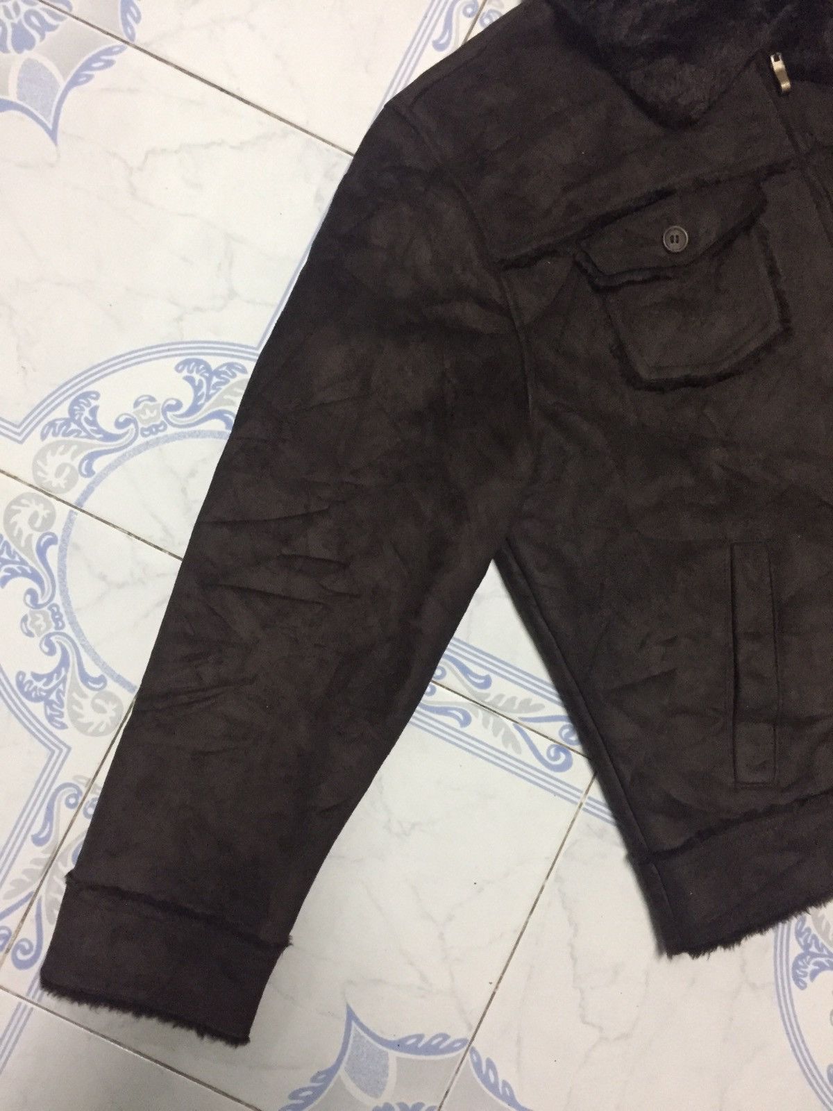 Michiko Koshino Michiko London Jeans Hairy Fleece Collar & Inner Jacket Size US L / EU 52-54 / 3 - 2 Thumbnail