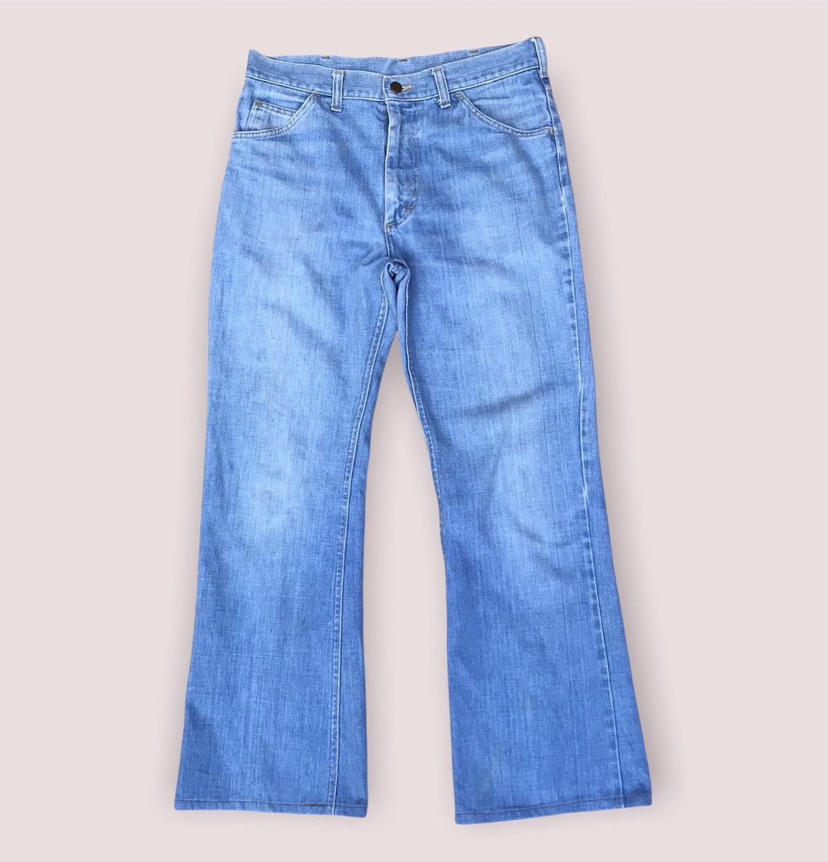 Rare Lee 70s flared lightwash vintage Talon 42 zipper