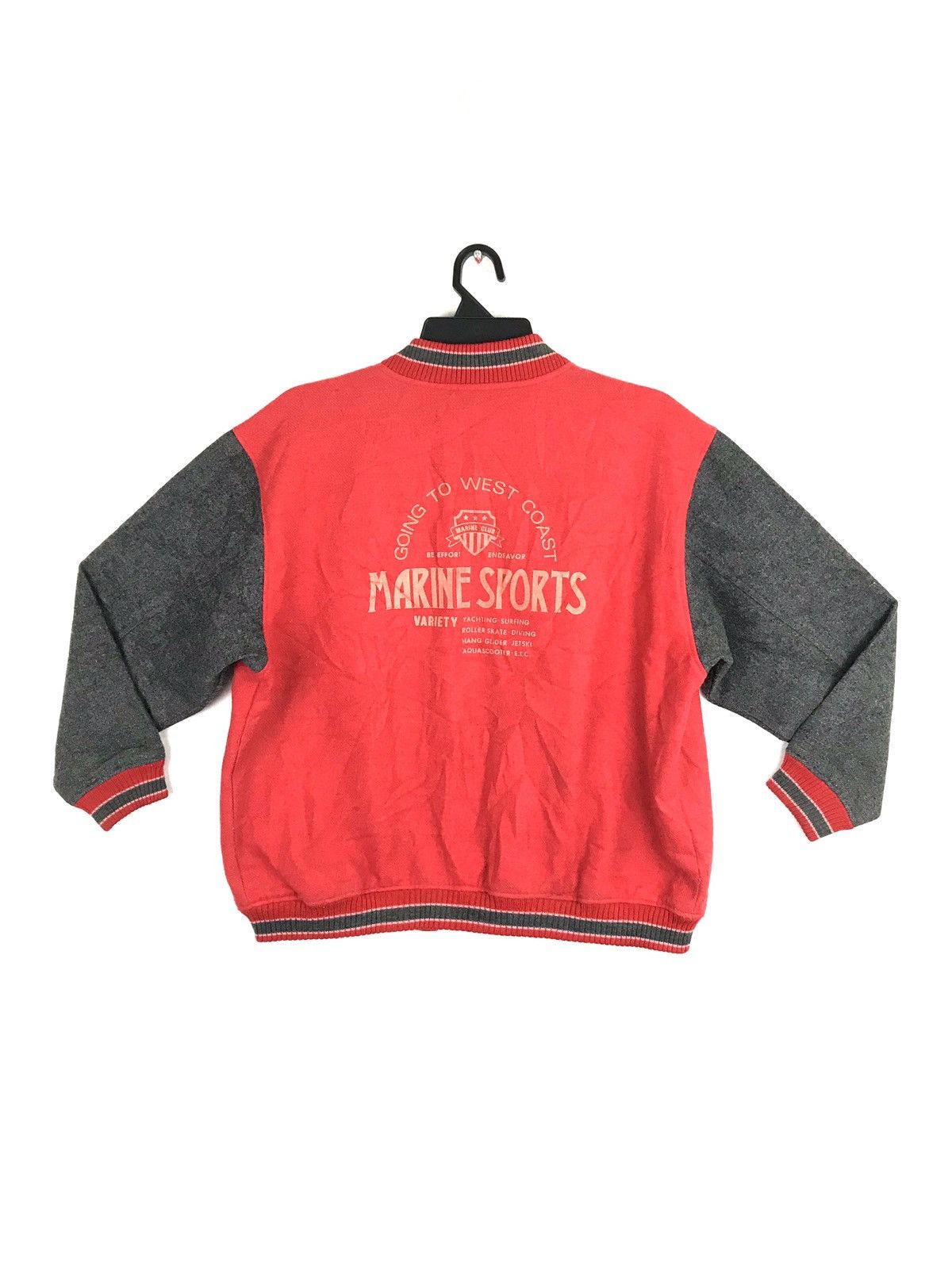Japanese Brand Marines Sports Varsity Jacket Ski Surf Yachting Diving Size US M / EU 48-50 / 2 - 1 Thumbnail