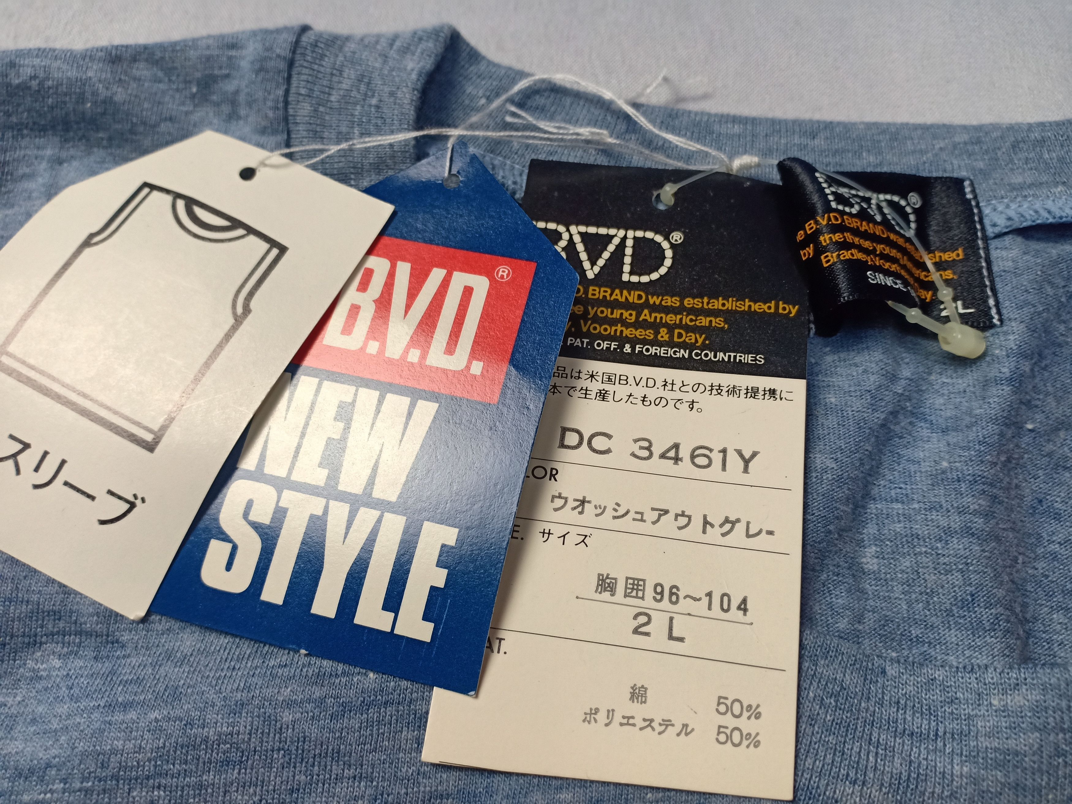 Japanese Brand BVD Brand Sleeveless T Shirt Single Stitch Size US L / EU 52-54 / 3 - 4 Thumbnail