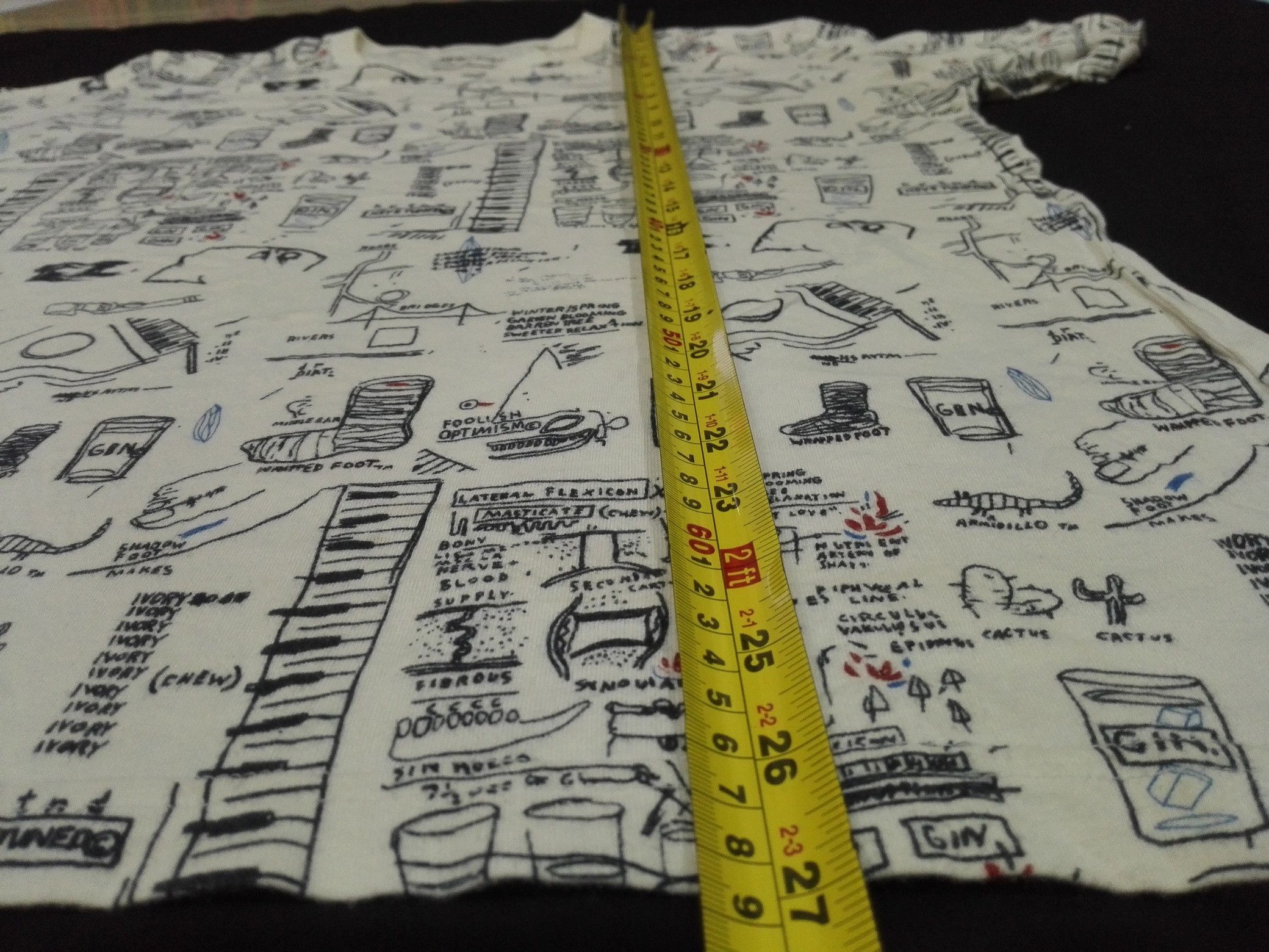 Jean-Michel Basquiat JEAN MICHEL BASQUIAT Tee All Over Printed Art Design Size US M / EU 48-50 / 2 - 5 Thumbnail
