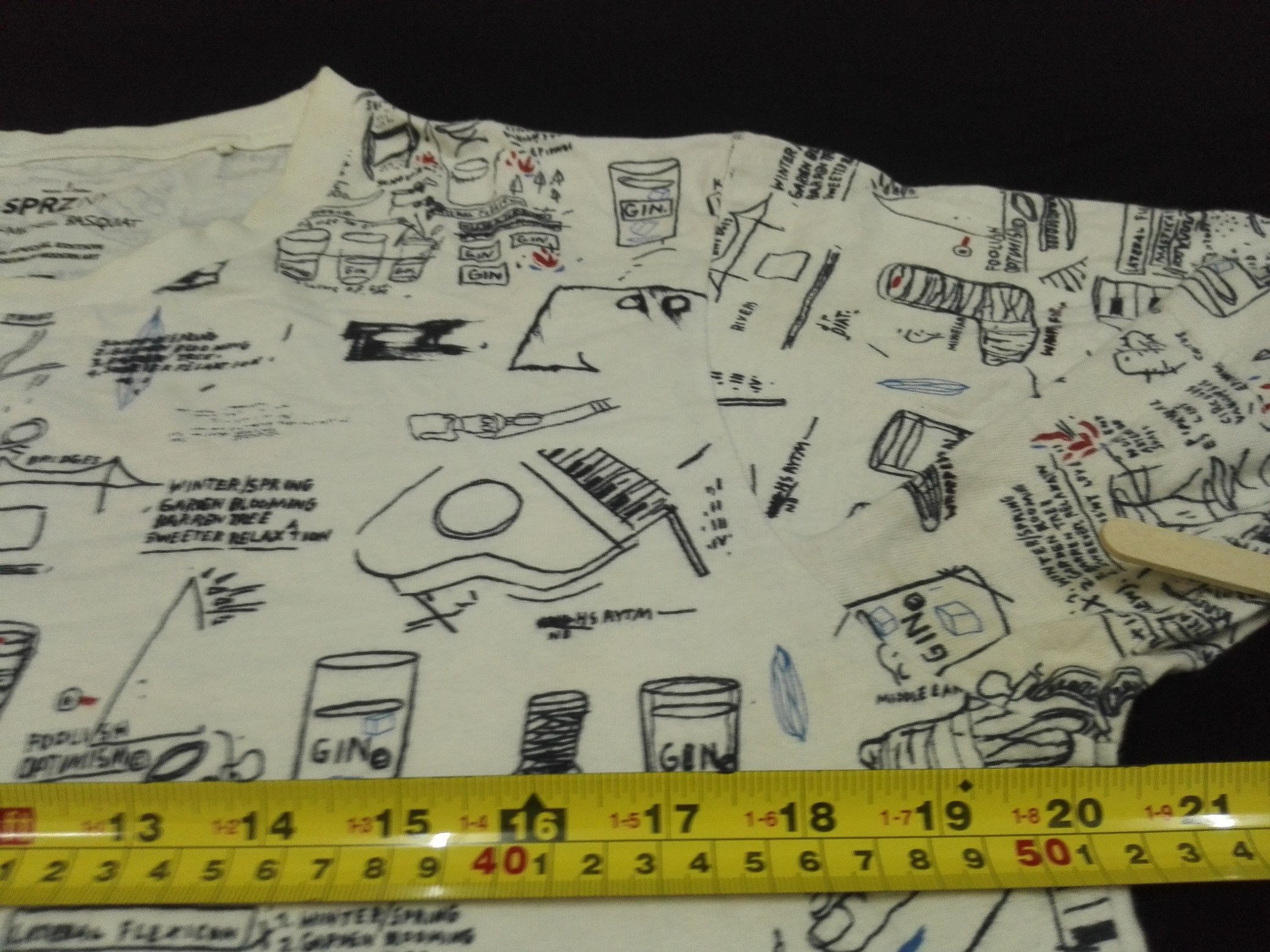 Jean-Michel Basquiat JEAN MICHEL BASQUIAT Tee All Over Printed Art Design Size US M / EU 48-50 / 2 - 4 Thumbnail