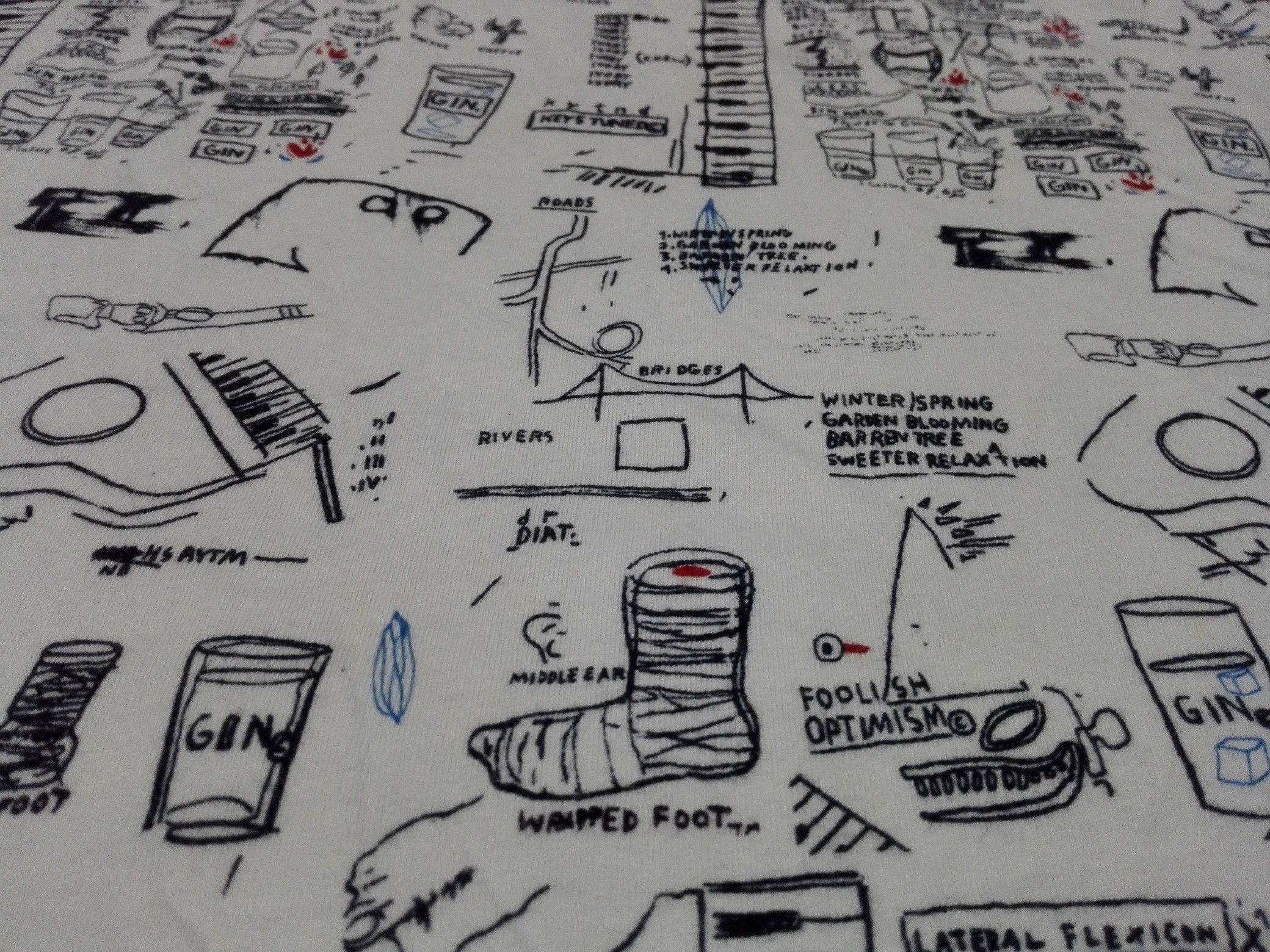 Jean-Michel Basquiat JEAN MICHEL BASQUIAT Tee All Over Printed Art Design Size US M / EU 48-50 / 2 - 8 Thumbnail
