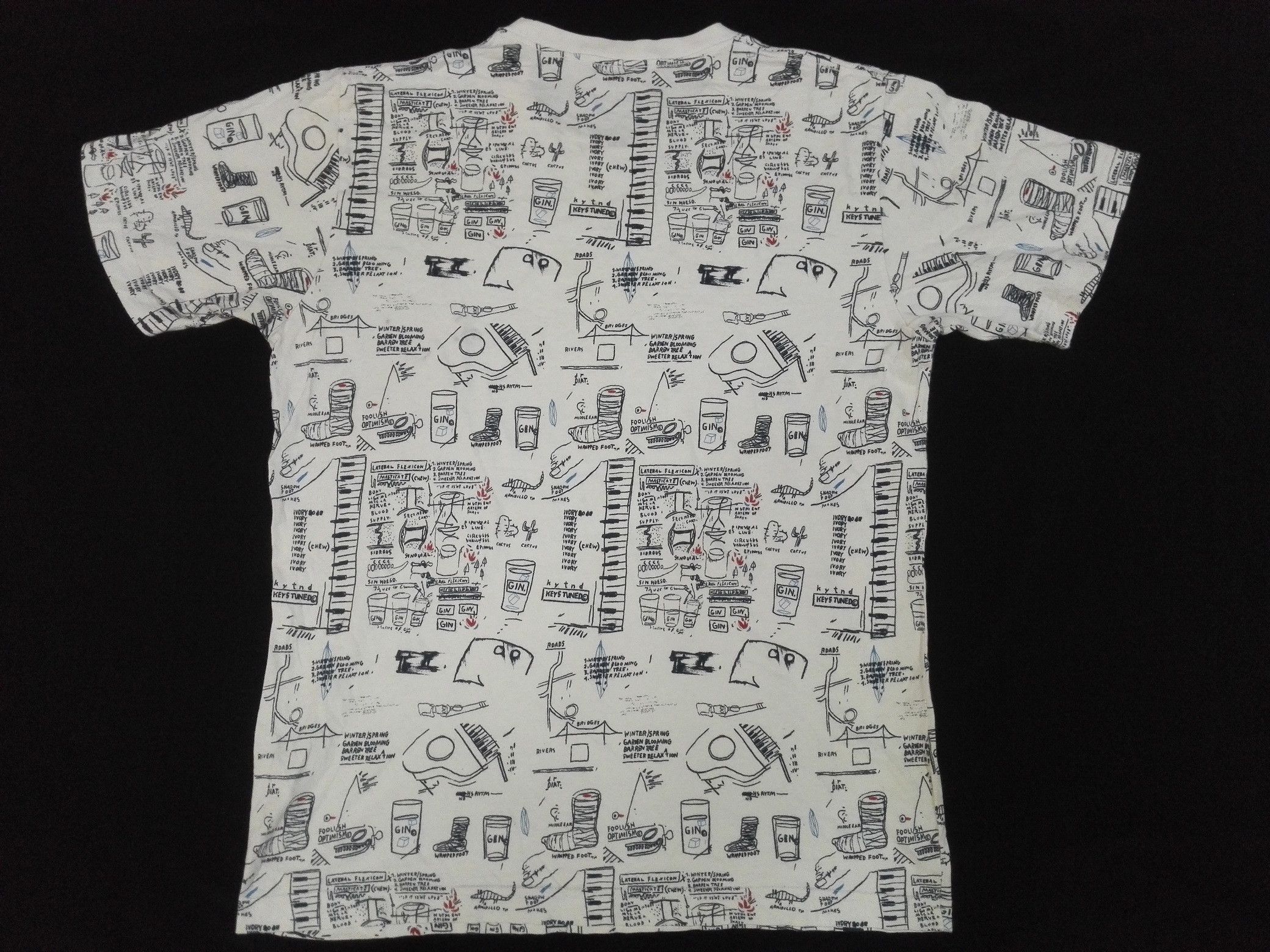 Jean-Michel Basquiat JEAN MICHEL BASQUIAT Tee All Over Printed Art Design Size US M / EU 48-50 / 2 - 7 Thumbnail