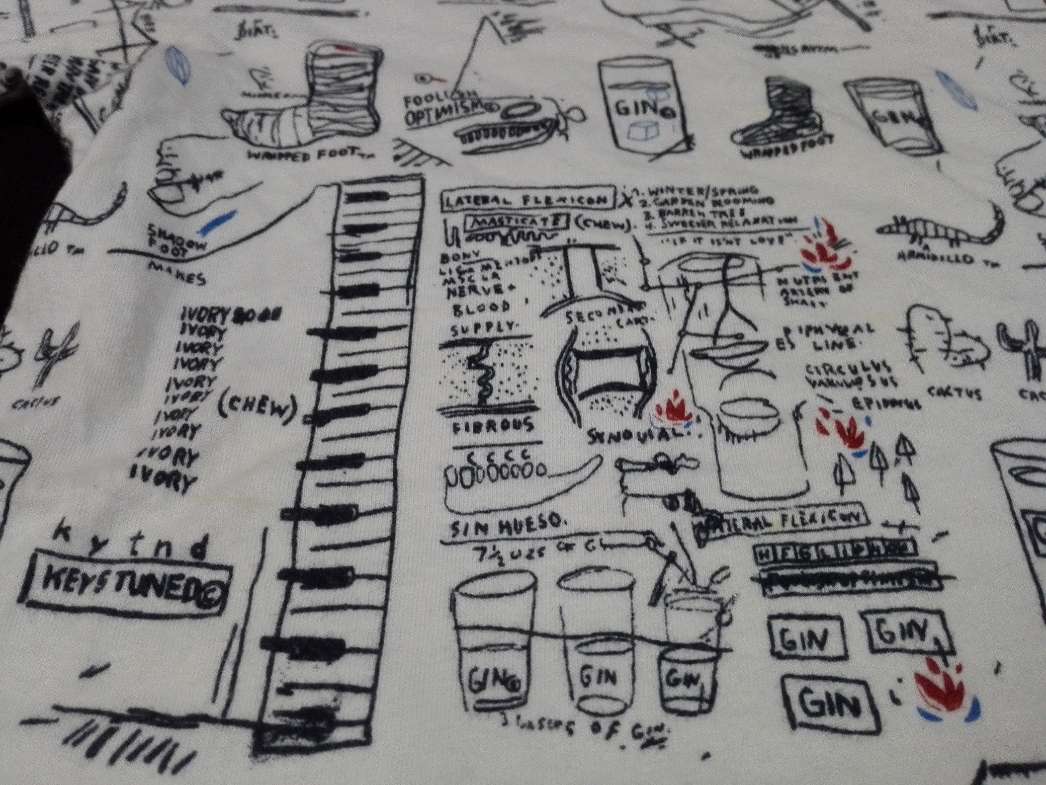 Jean-Michel Basquiat JEAN MICHEL BASQUIAT Tee All Over Printed Art Design Size US M / EU 48-50 / 2 - 3 Thumbnail