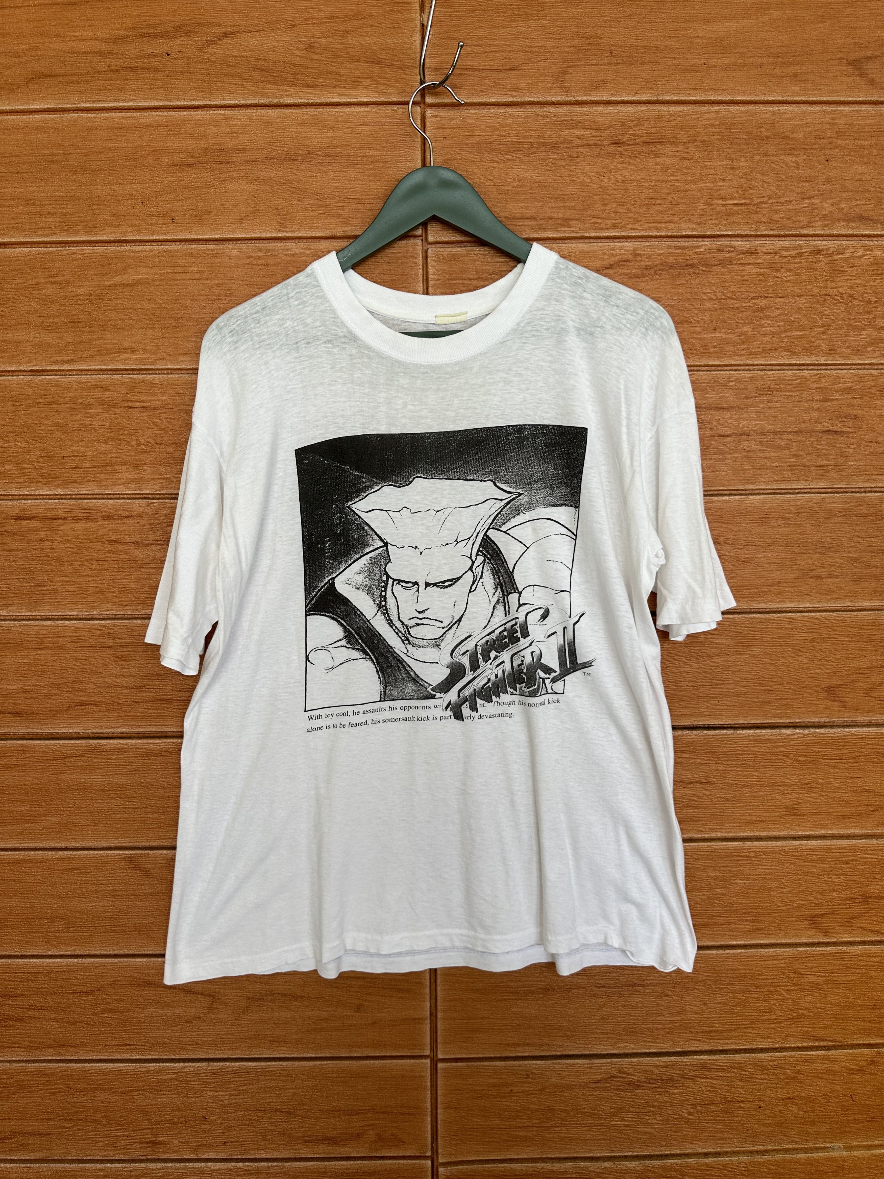 Vintage Vintage 90s Guile Street Fighter II Capcon T-Shirt Size US L / EU 52-54 / 3 - 2 Thumbnail