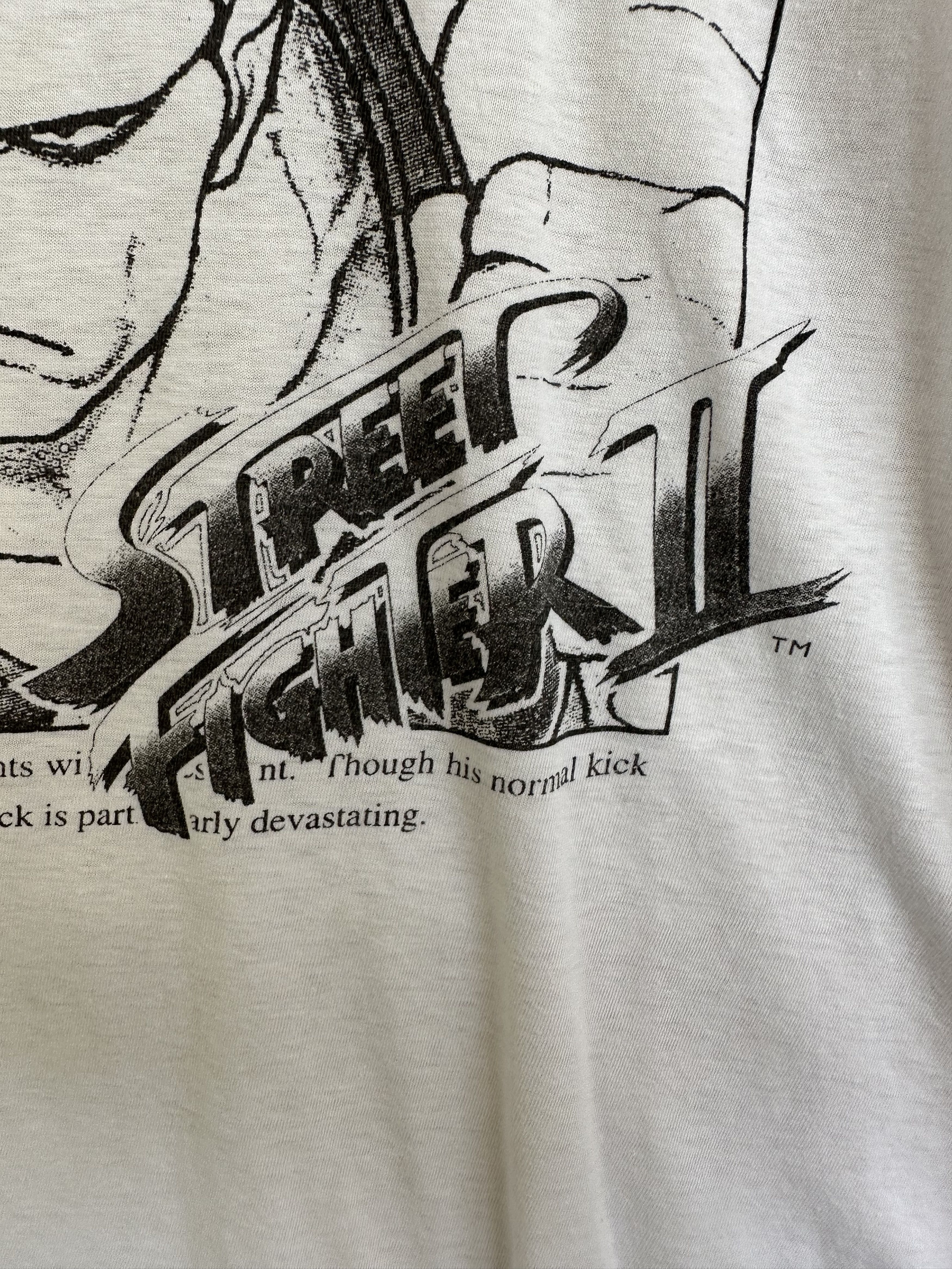 Vintage Vintage 90s Guile Street Fighter II Capcon T-Shirt Size US L / EU 52-54 / 3 - 4 Thumbnail