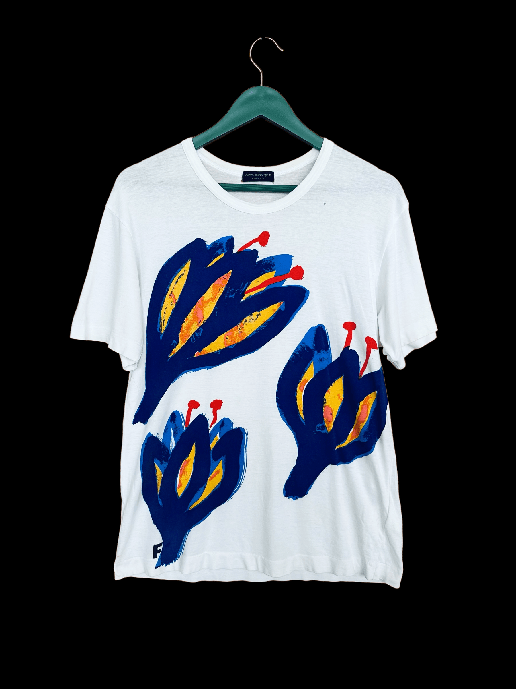 Comme des Garcons Homme Plus Archival 80s CDG Homme Plus Flowers Sketch Art T-Shirt Size US M / EU 48-50 / 2 - 1 Thumbnail