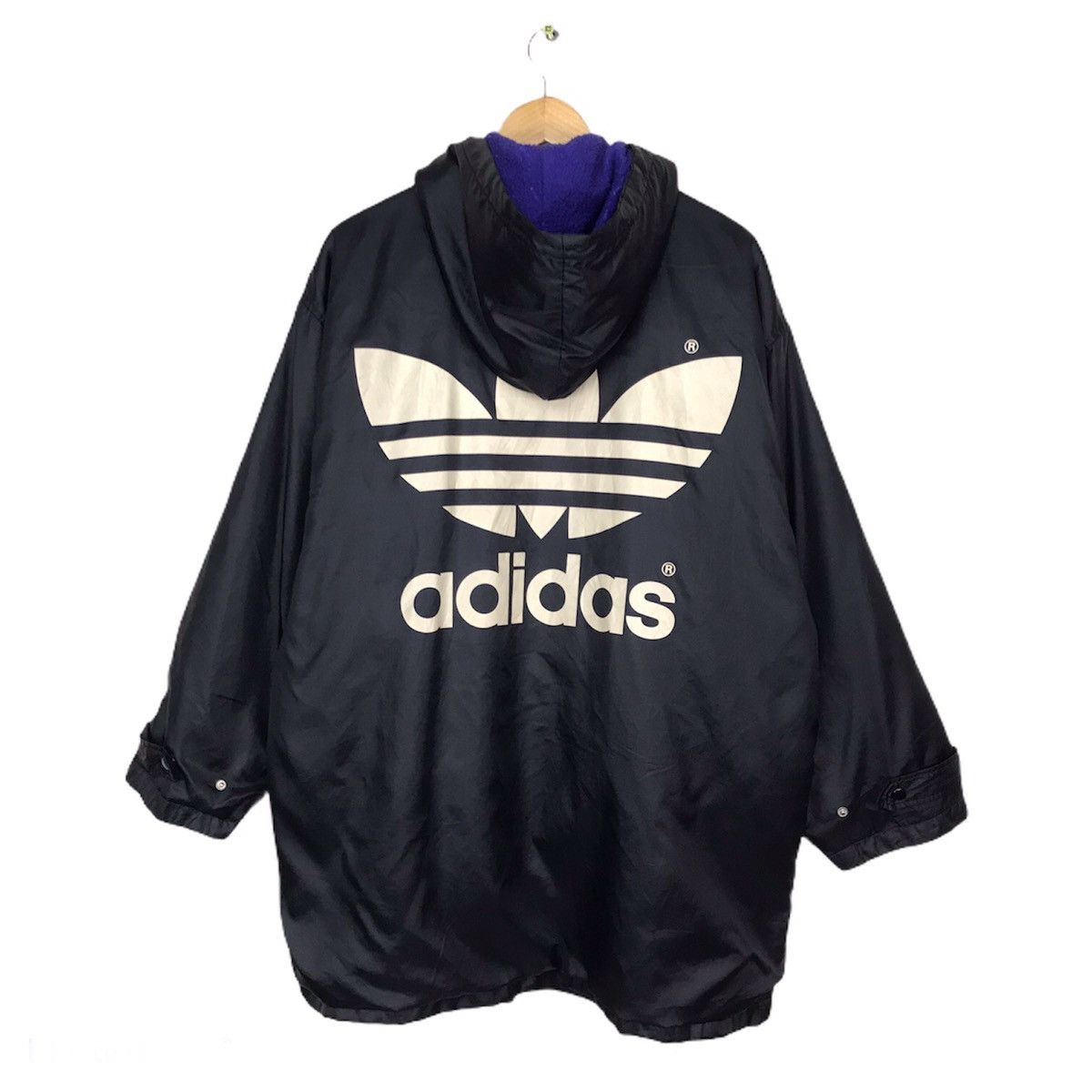 Adidas × RUN DMC BAGGY 90S Vintage Adidas run DMC big logo nylon sherpa Size US M / EU 48-50 / 2 - 1 Thumbnail