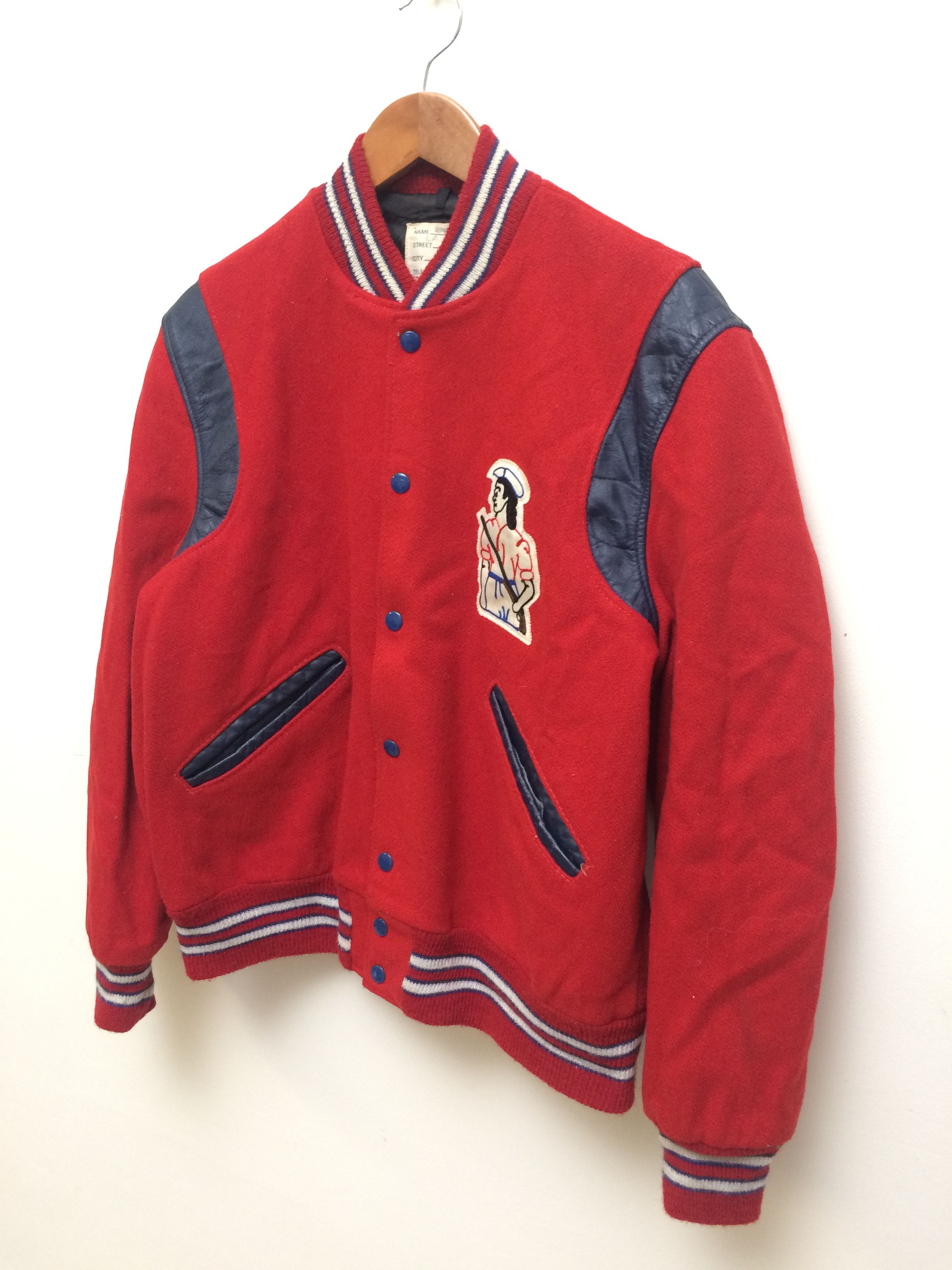 Delong × Vintage Vintage Delong American Apparel Varsity Jacket Size US L / EU 52-54 / 3 - 3 Thumbnail