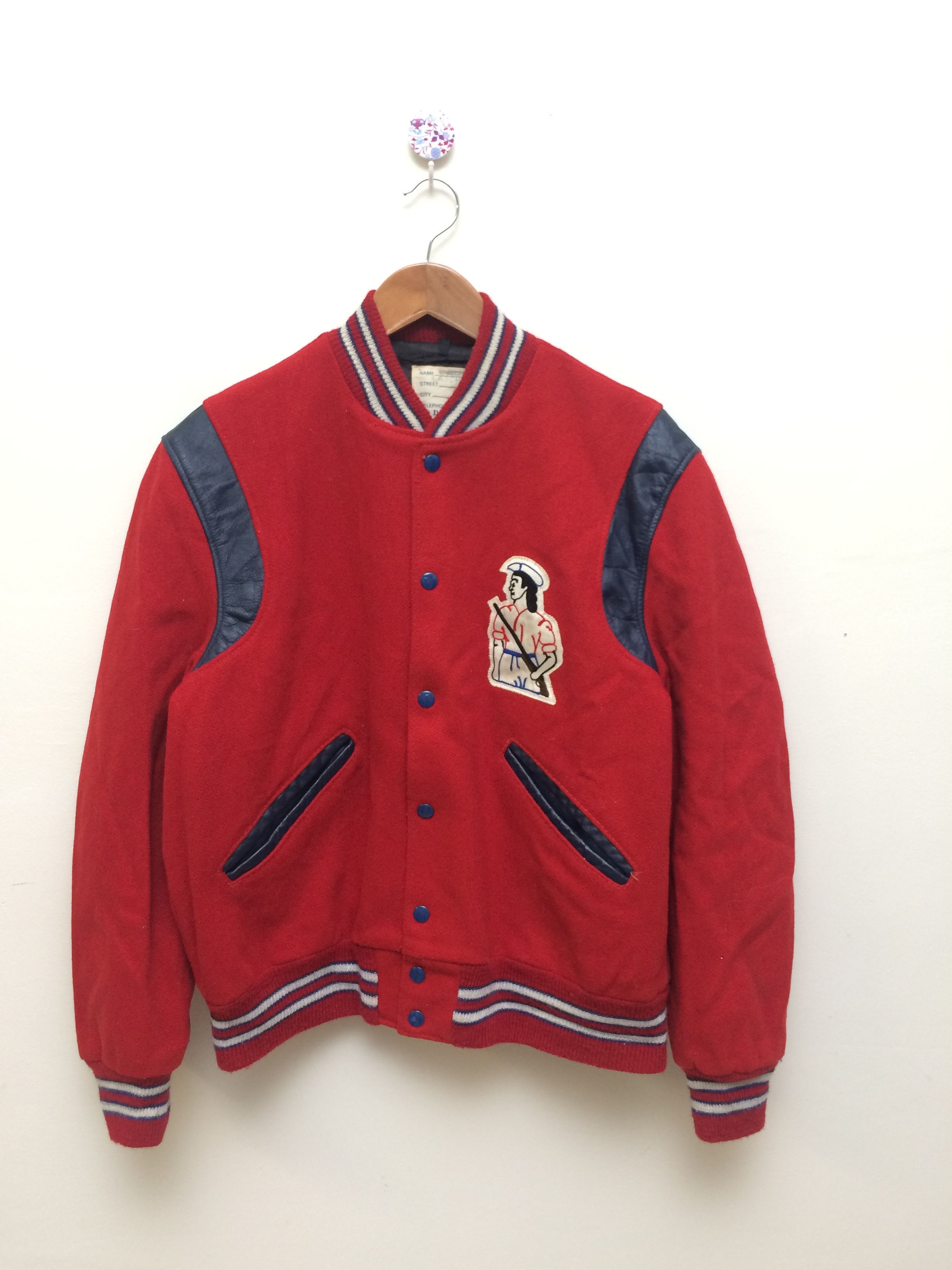 Delong × Vintage Vintage Delong American Apparel Varsity Jacket Size US L / EU 52-54 / 3 - 2 Thumbnail