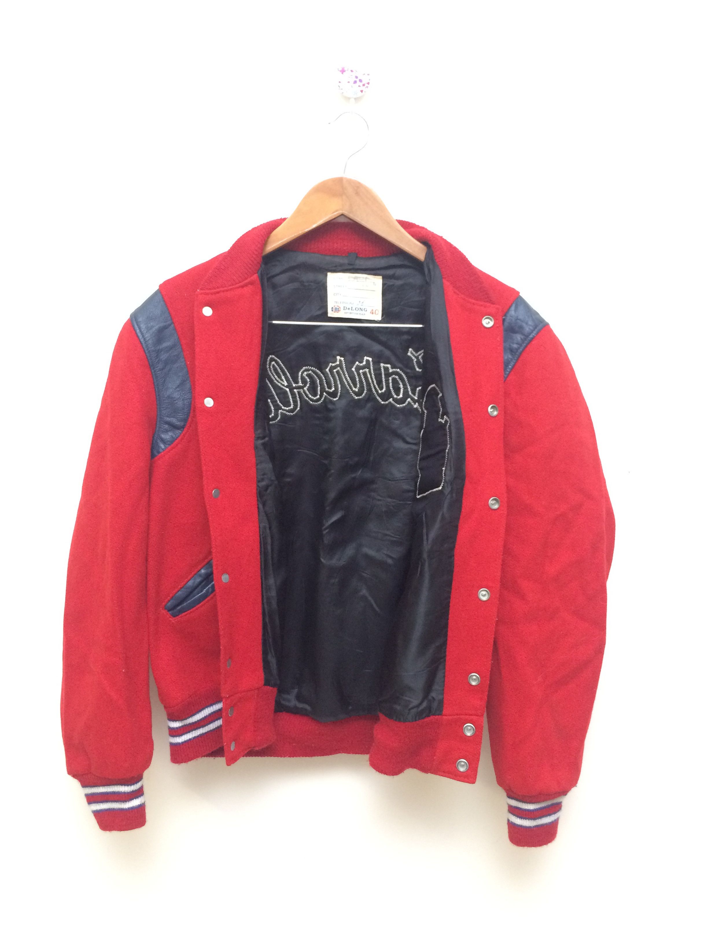 Delong × Vintage Vintage Delong American Apparel Varsity Jacket Size US L / EU 52-54 / 3 - 7 Thumbnail