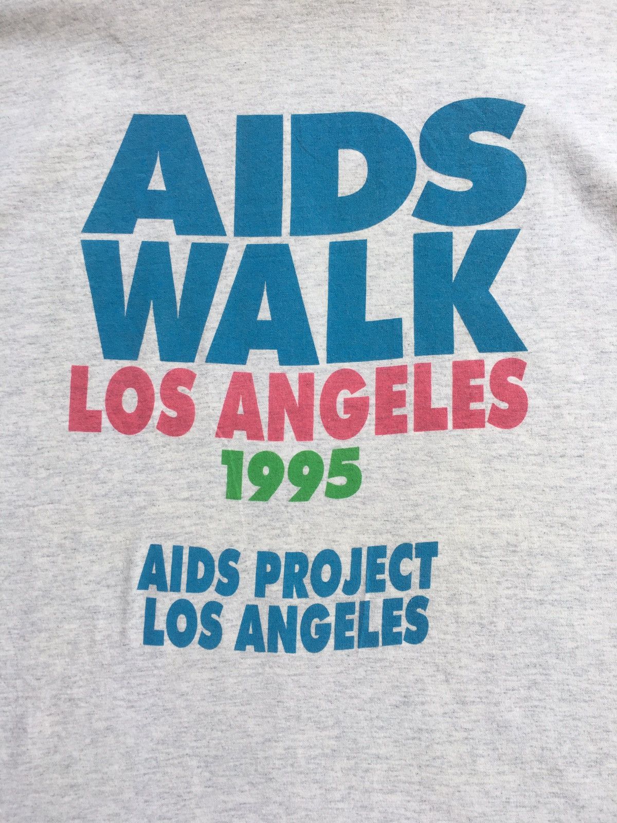 Vintage Vintage 1995 Los Angeles Aids Walk Promo Single Stitch Tee Size US L / EU 52-54 / 3 - 5 Thumbnail