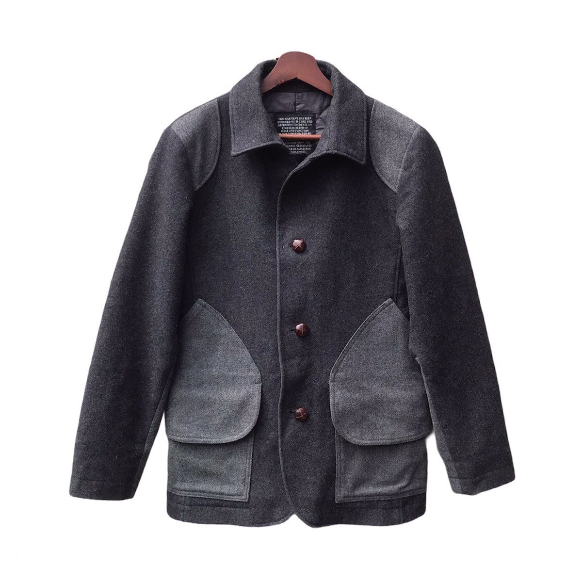 Silas Silas Japan Deconstructed patches pocket wool jacket Size US S / EU 44-46 / 1 - 1 Thumbnail