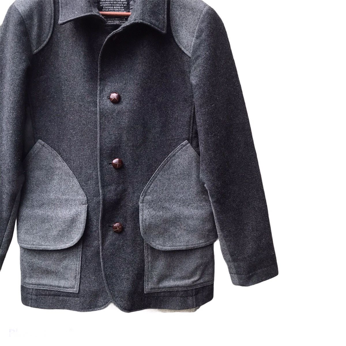 Silas Silas Japan Deconstructed patches pocket wool jacket Size US S / EU 44-46 / 1 - 4 Thumbnail