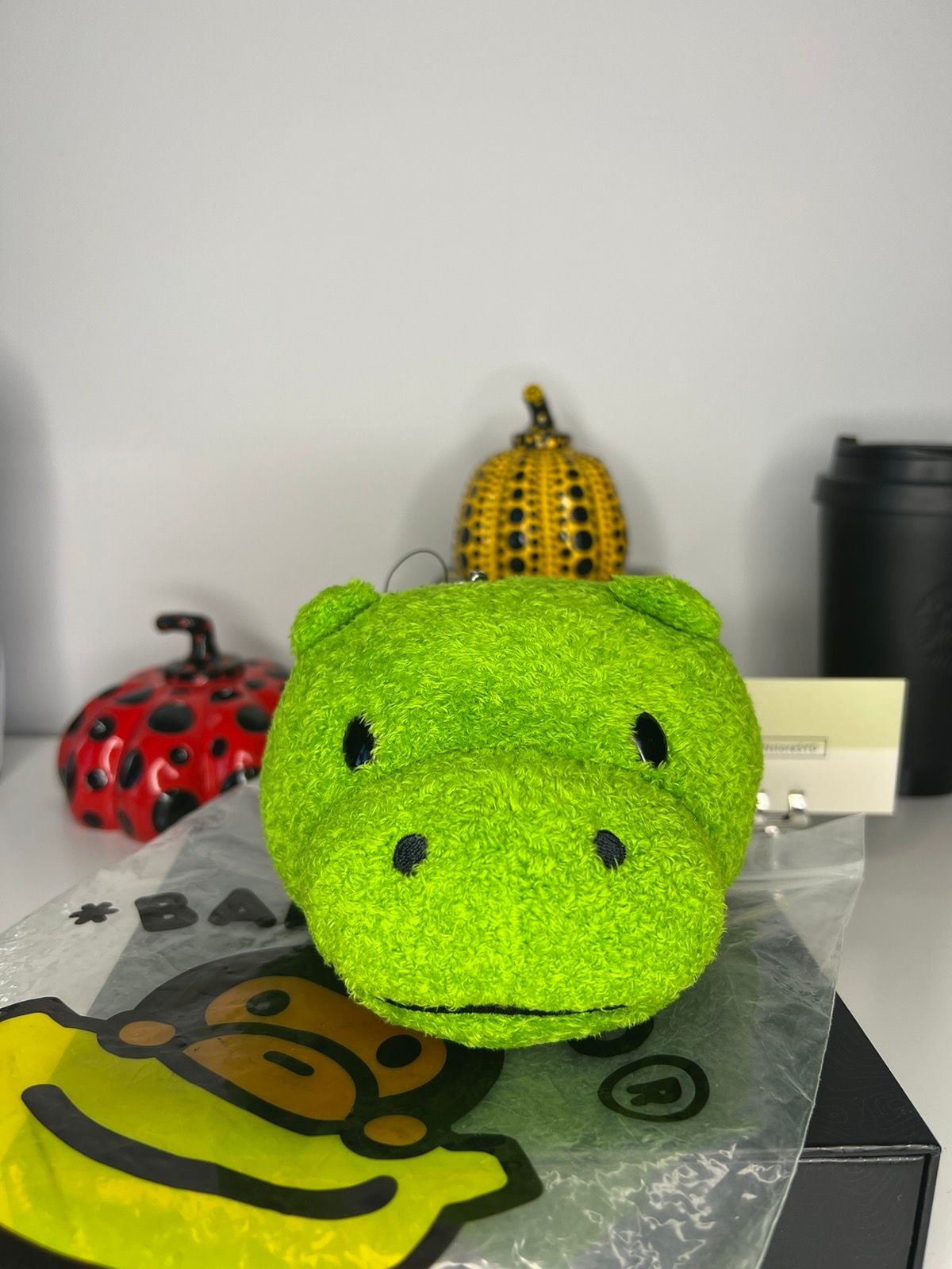 Pre-owned Bape Baby Milo  Plush Keychain In Yellow
