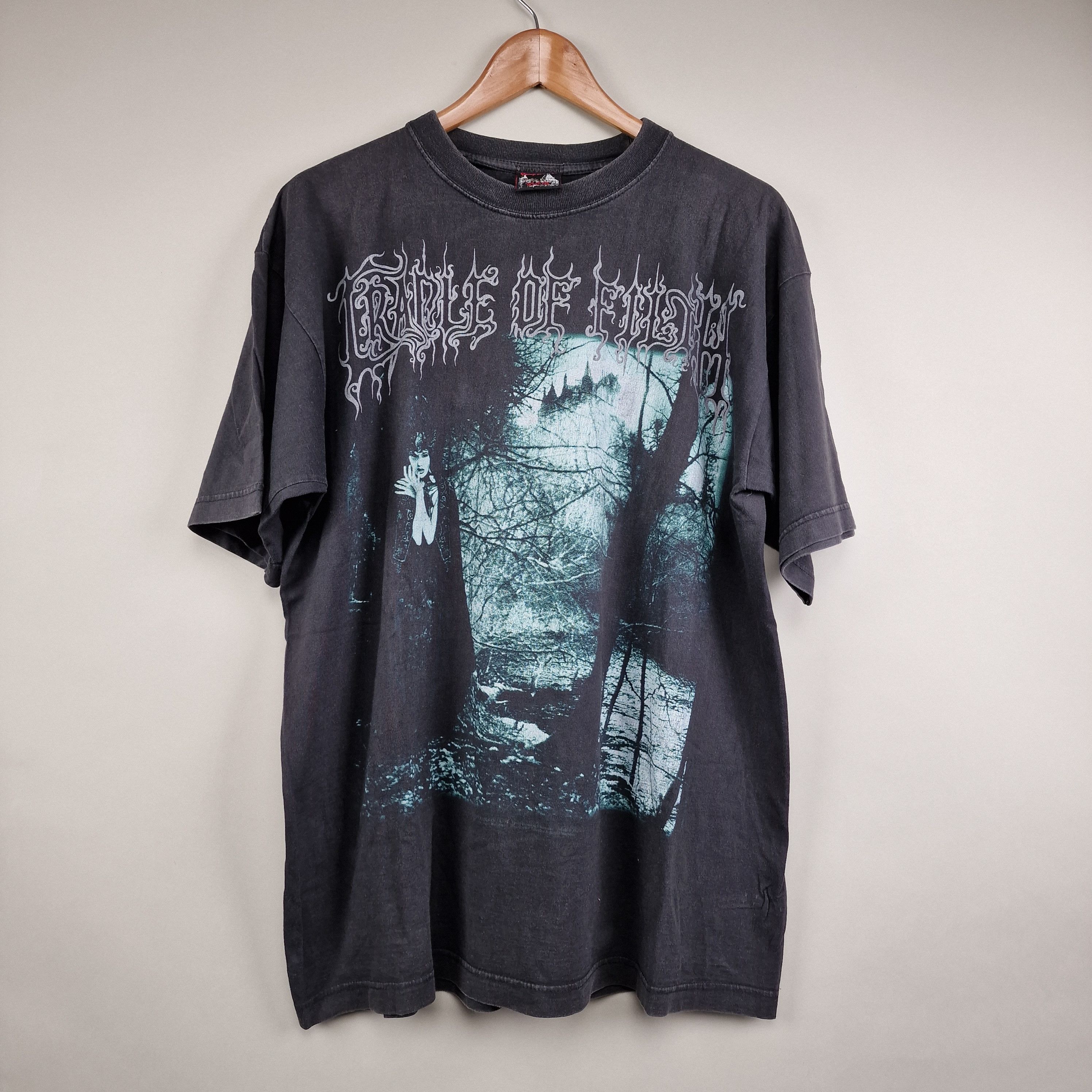 image of Band Tees x Rock Tees 1996 Cradle Of Filth Dusk And Her Embrace in Black, Men's (Size XL)