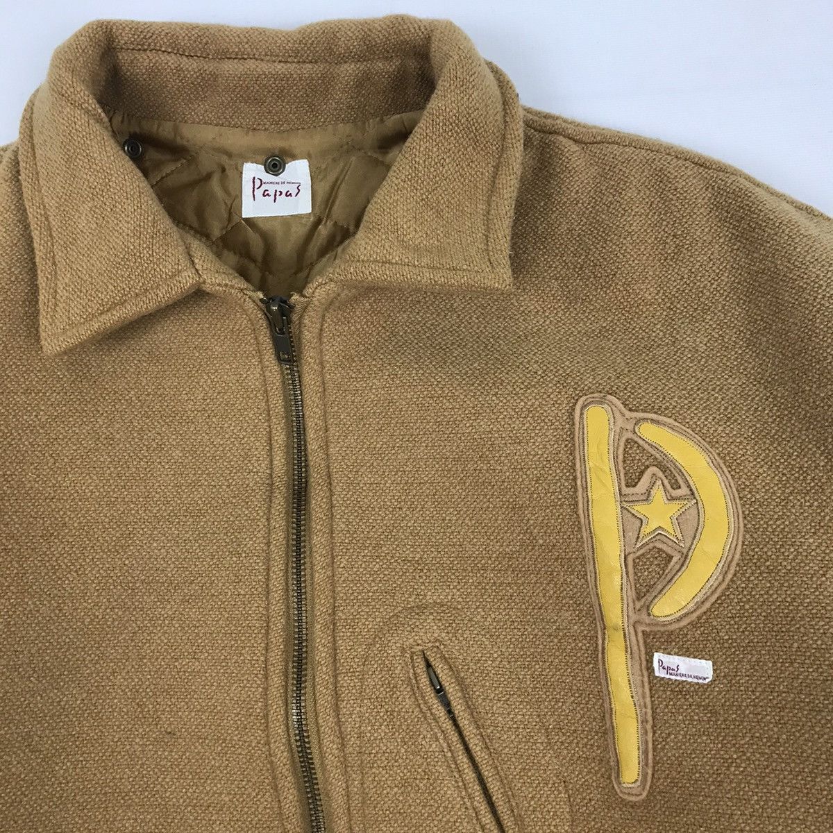 Vintage Vintage 80s PAPAS wool jacket varsity style Size US M / EU 48-50 / 2 - 4 Thumbnail