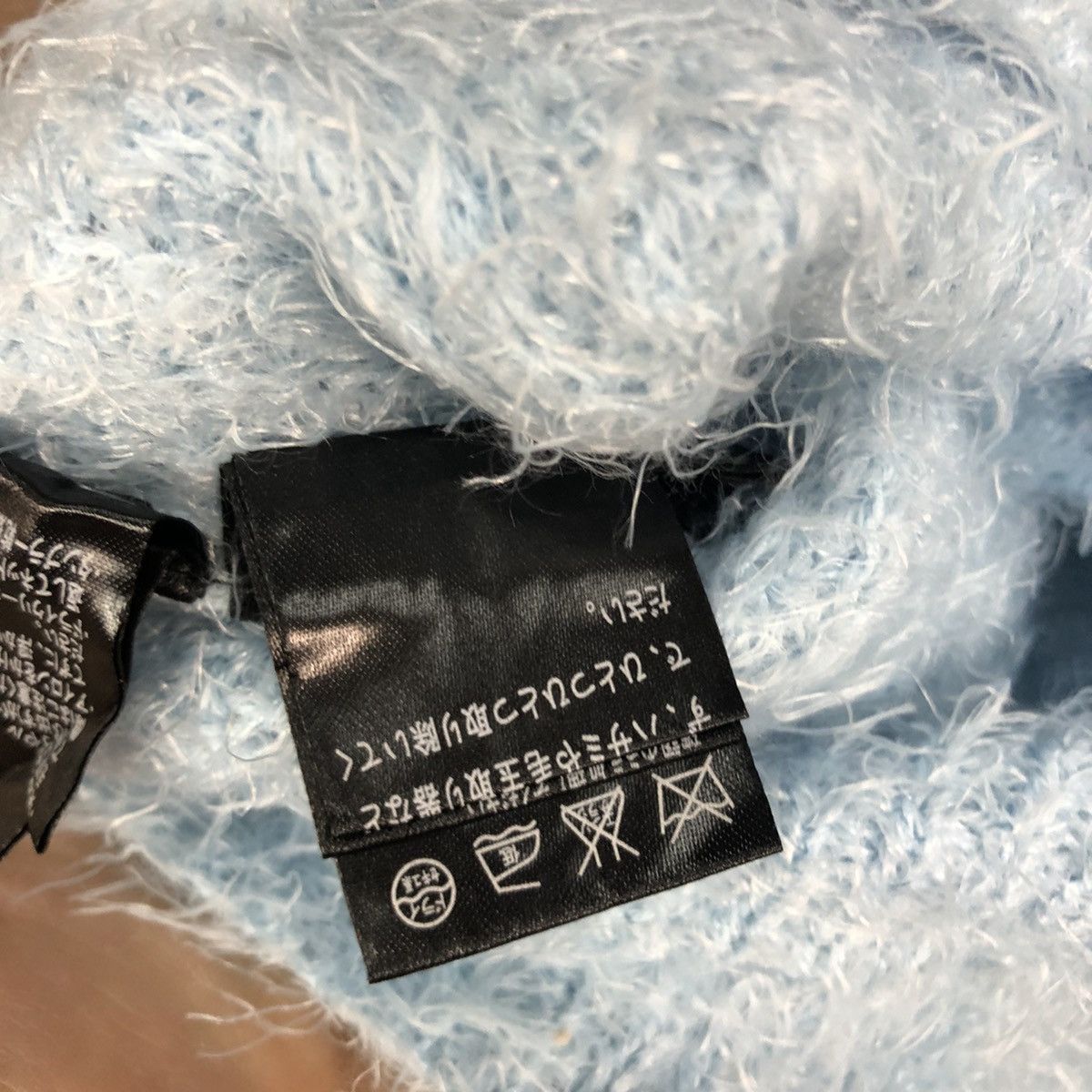 Japanese Brand Japan Blue mohair Shag Shaggy fur fleece Knitwear #c1069 Size S / US 4 / IT 40 - 11 Thumbnail