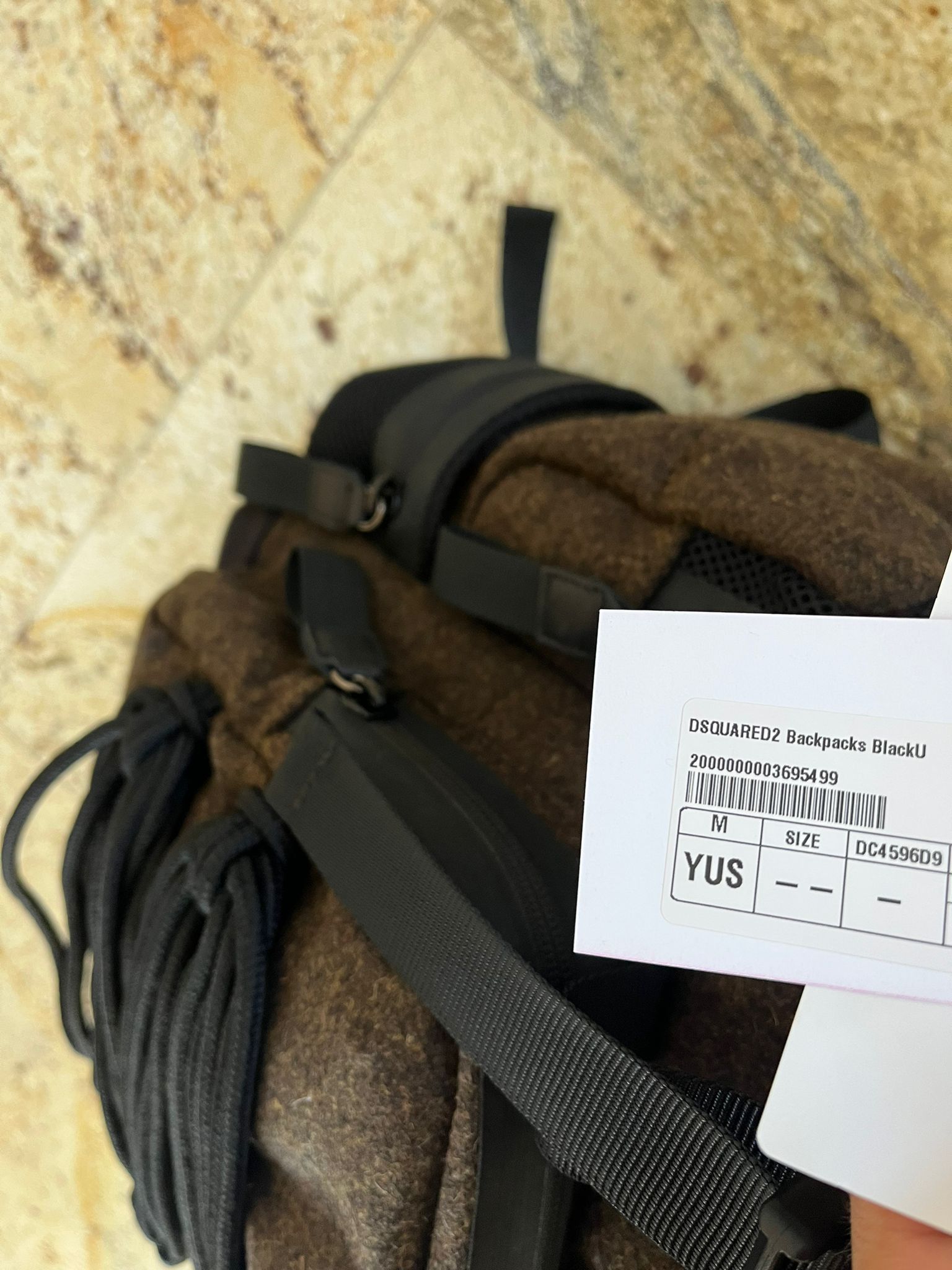 Dsquared2 Cargo Hiking Back Pack in Brown Size ONE SIZE - 17 Thumbnail
