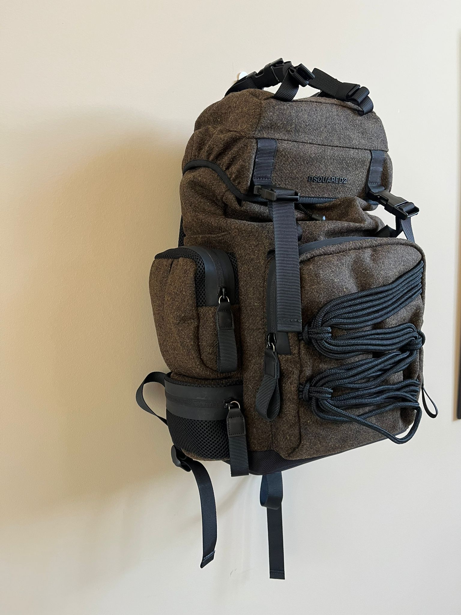 Dsquared2 Cargo Hiking Back Pack in Brown Size ONE SIZE - 8 Thumbnail