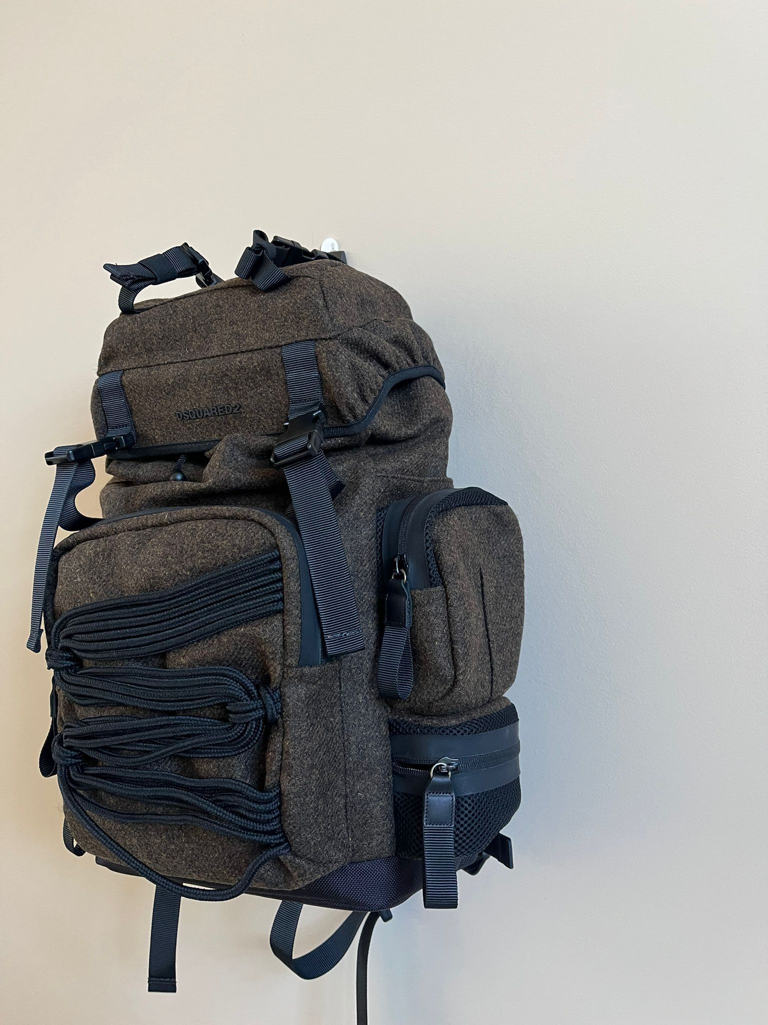 Dsquared2 Cargo Hiking Back Pack in Brown Size ONE SIZE - 4 Thumbnail