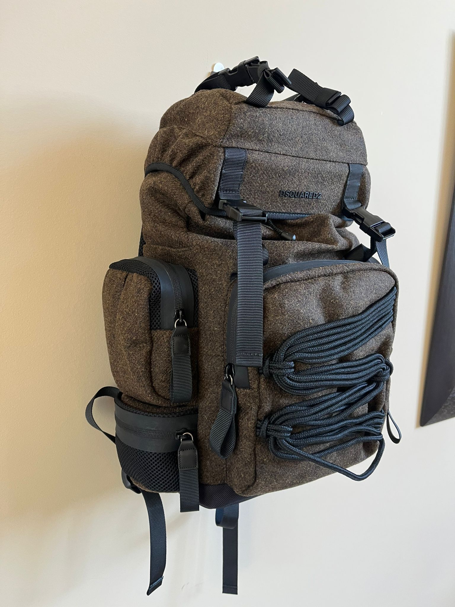 Dsquared2 Cargo Hiking Back Pack in Brown Size ONE SIZE - 6 Thumbnail