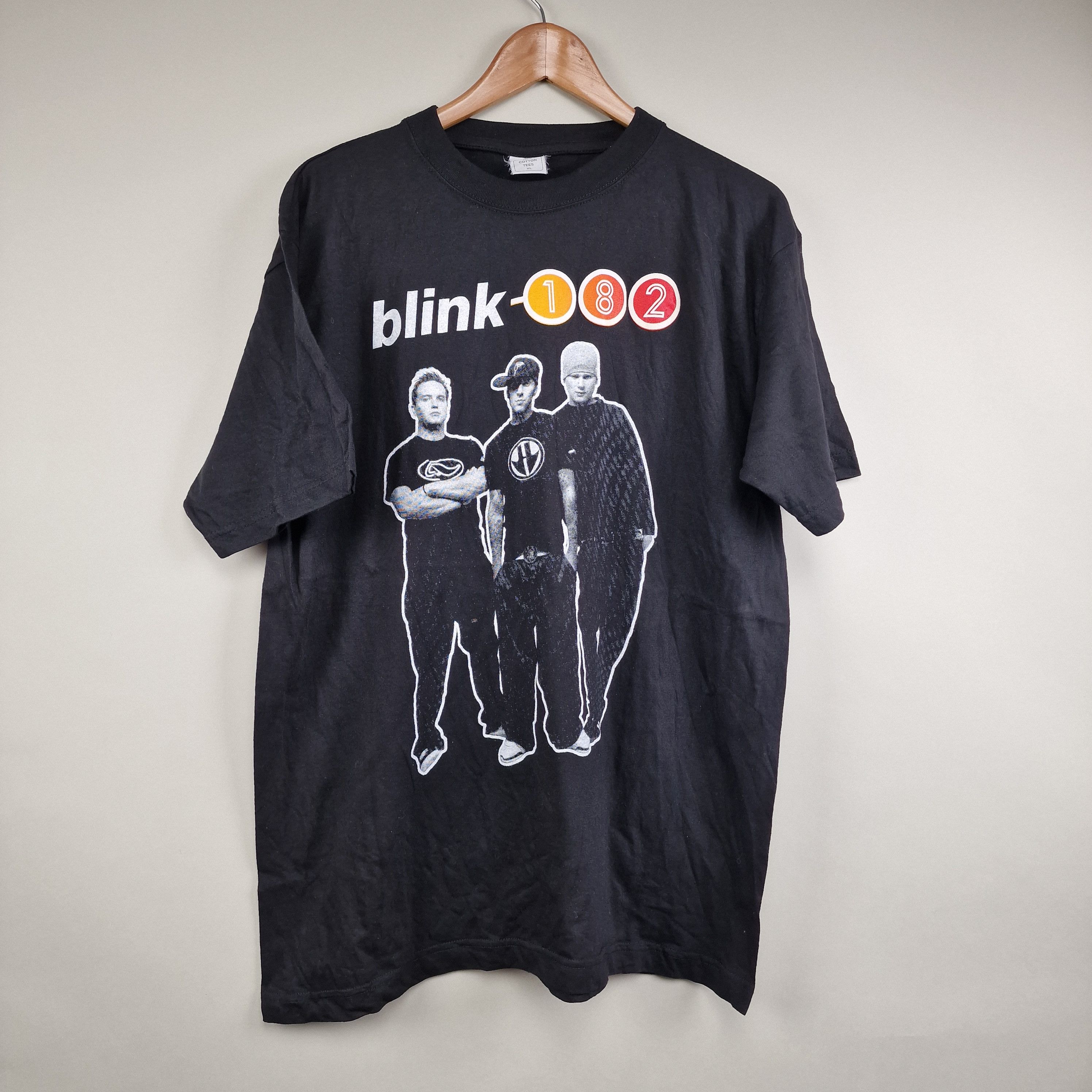 Image of Band Tees x Rock Tees 90's Blink 182 Vintage T Shirt XL in Black, Men's