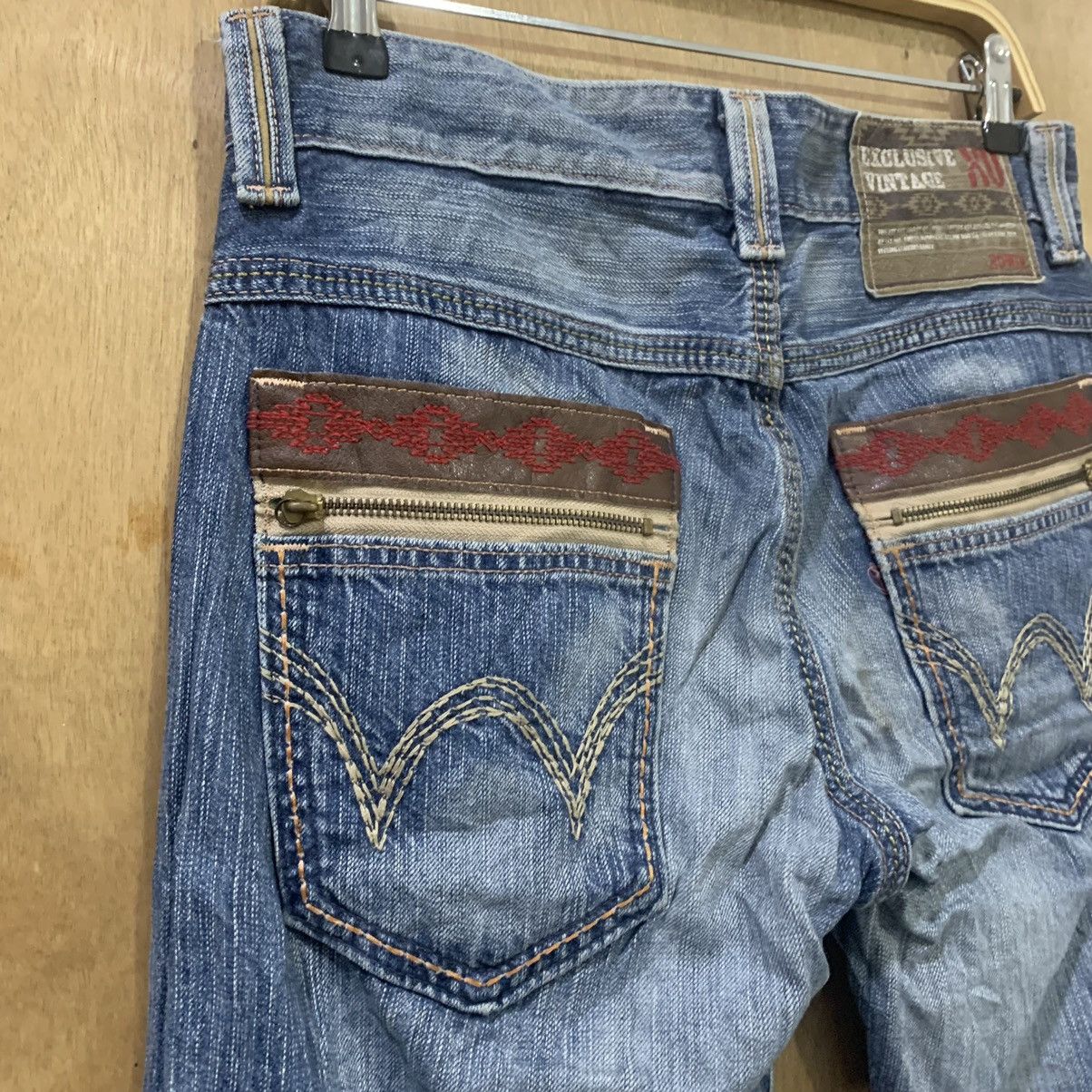 Edwin EDWIN EXCLUSIVE VINTAGE Navajo Handcraft Rugged Denim Jean Size US 32 / EU 48 - 13 Thumbnail