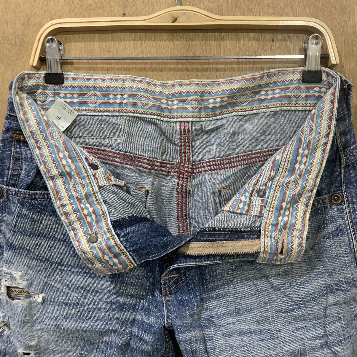 Edwin EDWIN EXCLUSIVE VINTAGE Navajo Handcraft Rugged Denim Jean Size US 32 / EU 48 - 17 Thumbnail