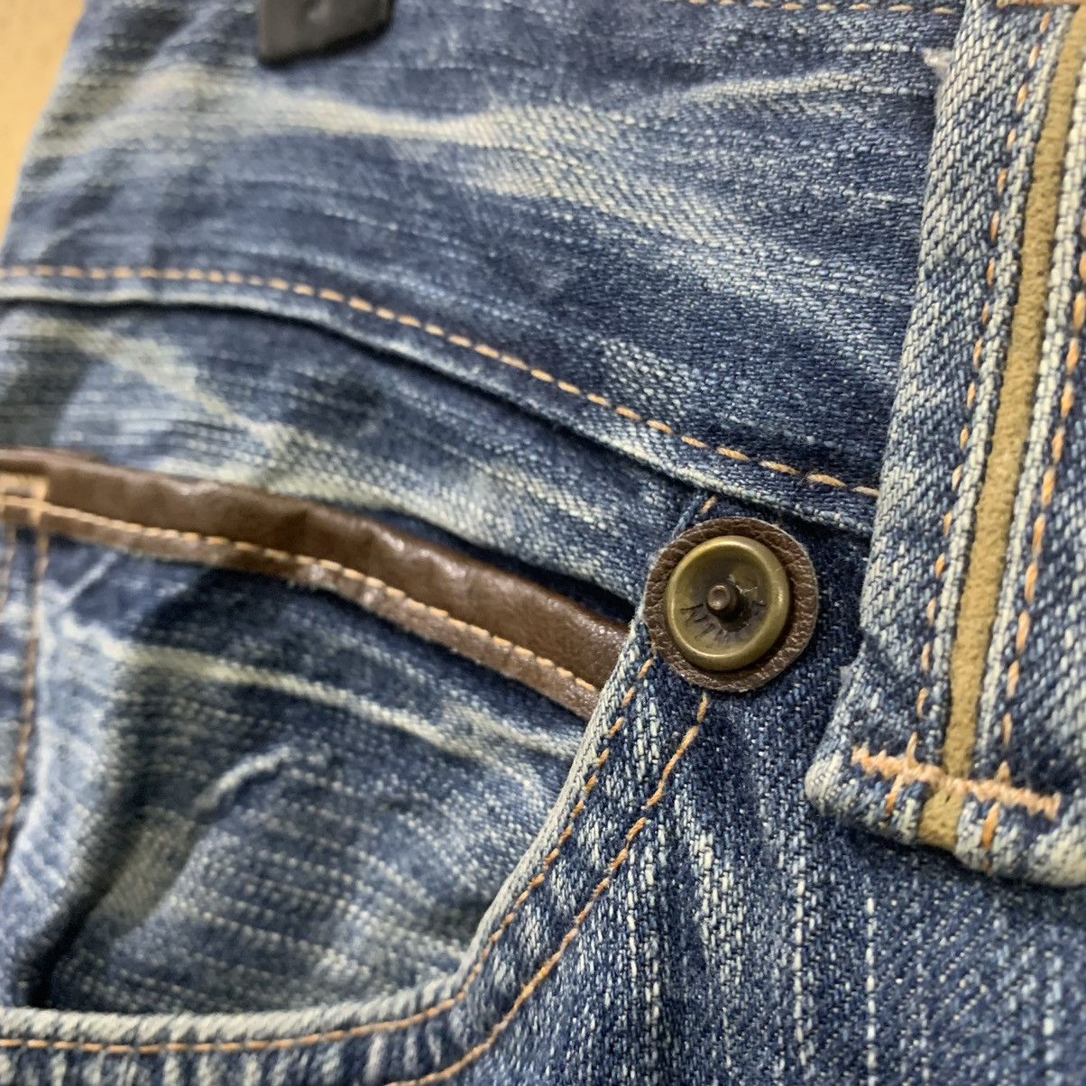 Edwin EDWIN EXCLUSIVE VINTAGE Navajo Handcraft Rugged Denim Jean Size US 32 / EU 48 - 9 Thumbnail