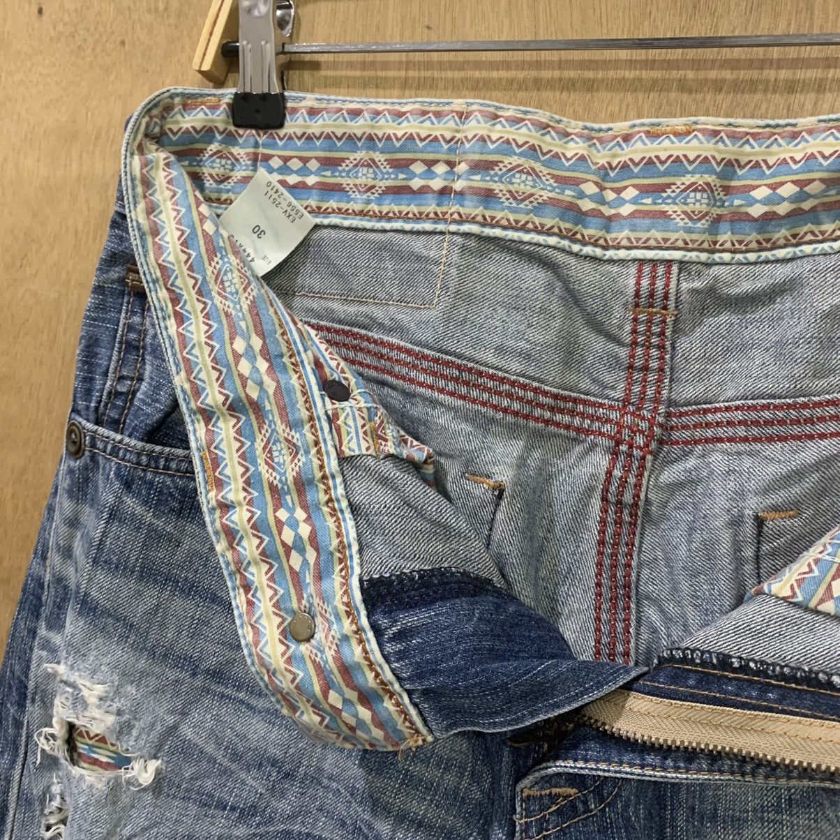 Edwin EDWIN EXCLUSIVE VINTAGE Navajo Handcraft Rugged Denim Jean Size US 32 / EU 48 - 18 Thumbnail