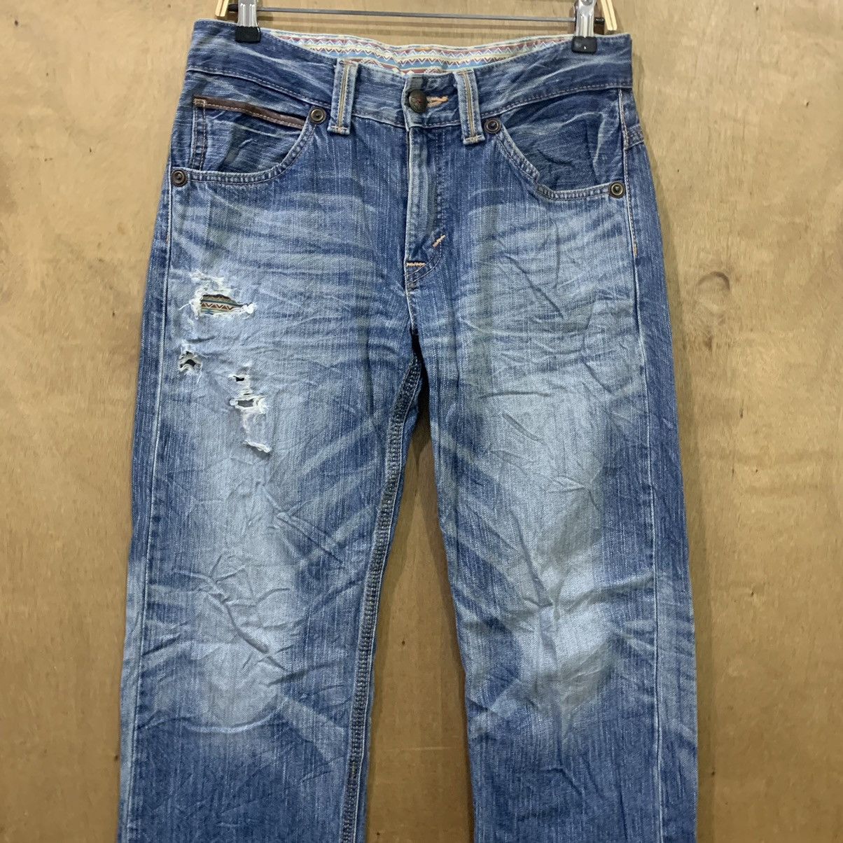Edwin EDWIN EXCLUSIVE VINTAGE Navajo Handcraft Rugged Denim Jean Size US 32 / EU 48 - 4 Thumbnail
