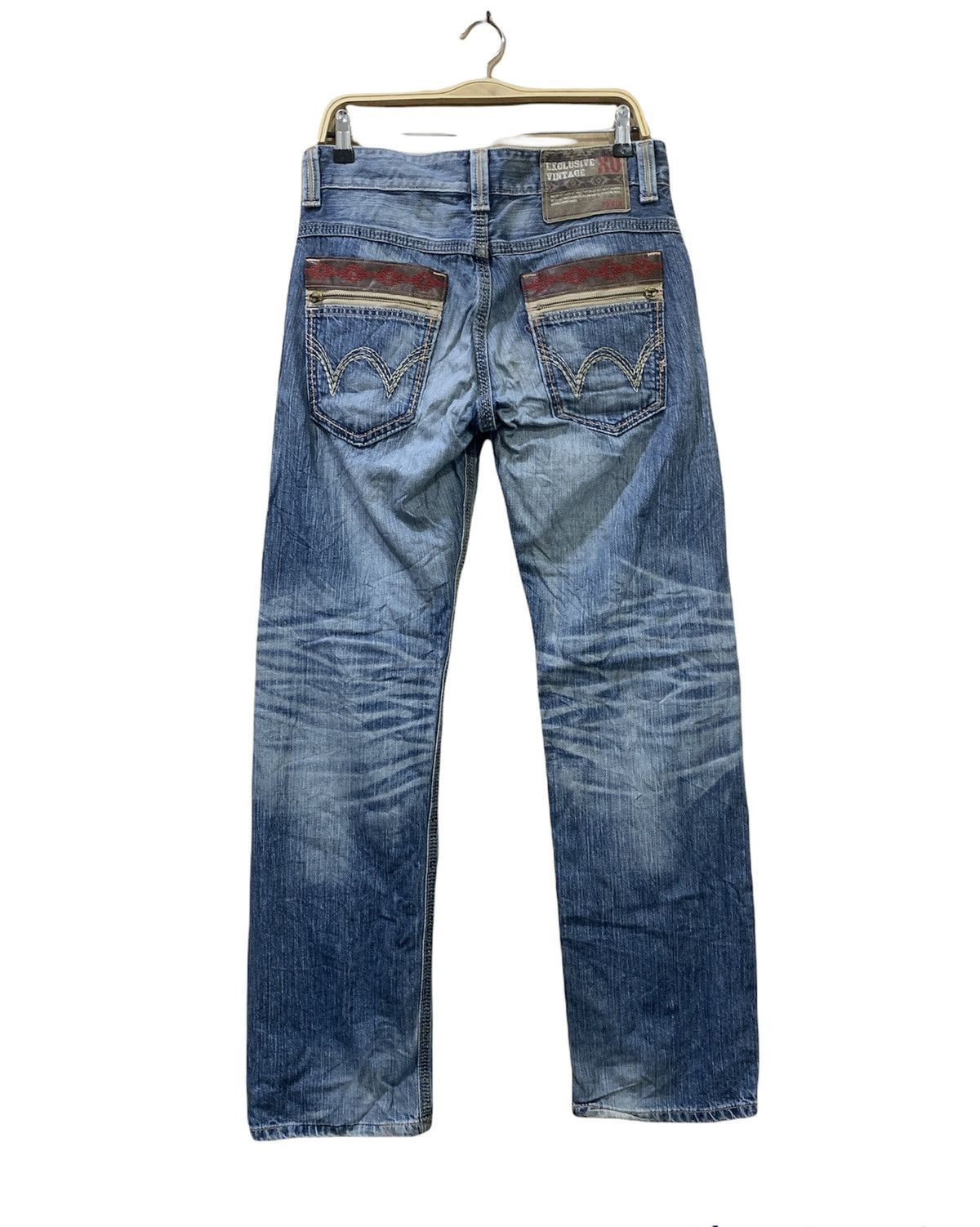 Edwin EDWIN EXCLUSIVE VINTAGE Navajo Handcraft Rugged Denim Jean Size US 32 / EU 48 - 2 Thumbnail