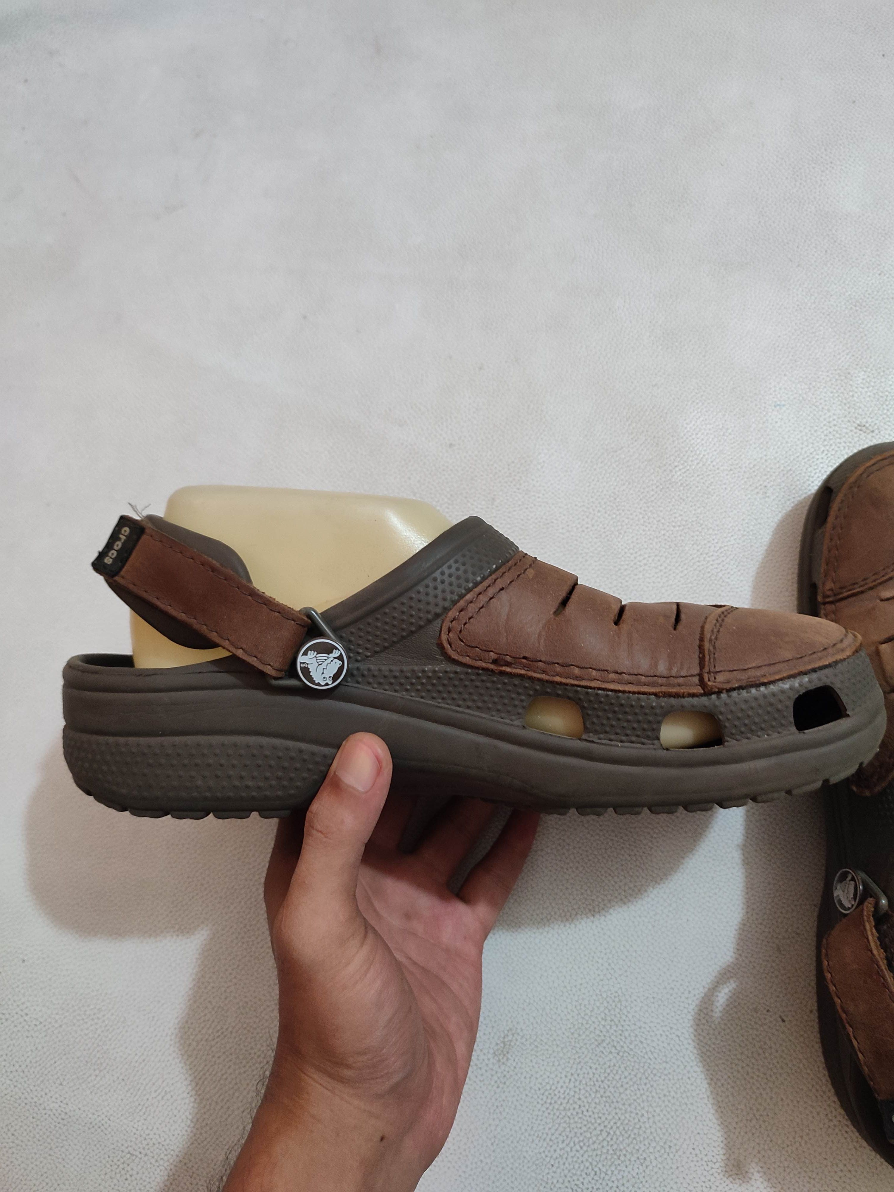 Crocs Crocs Sandals With Mixing Leather Material Classic Design Size US 8 / EU 41 - 2 Thumbnail