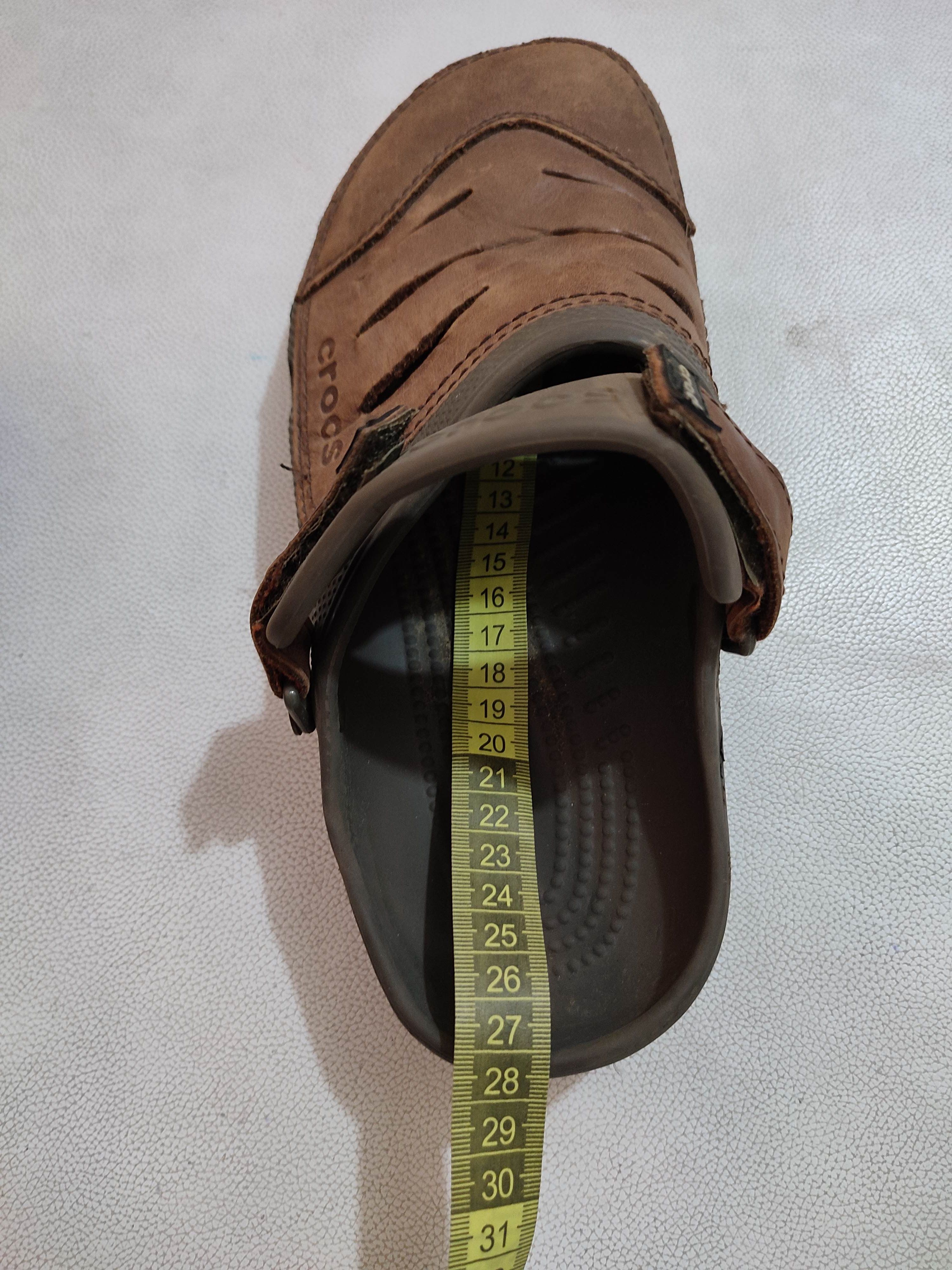 Crocs Crocs Sandals With Mixing Leather Material Classic Design Size US 8 / EU 41 - 10 Thumbnail