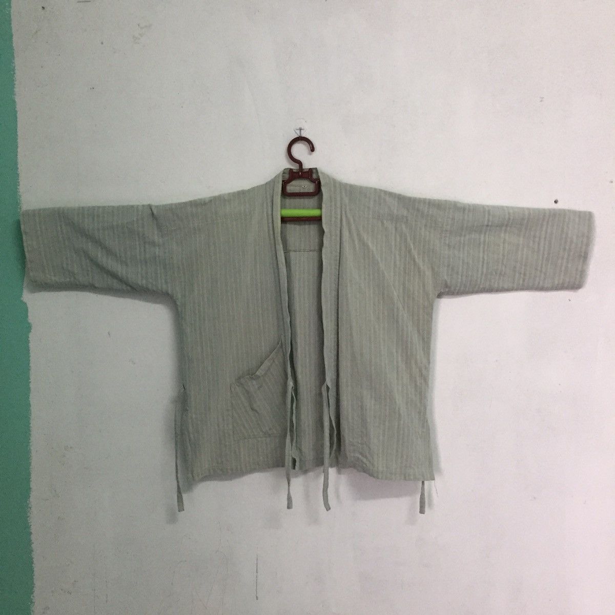 Japanese Brand Faded Stripes Japanese Kimono Like Sashiko Kimono Design Size US M / EU 48-50 / 2 - 2 Thumbnail