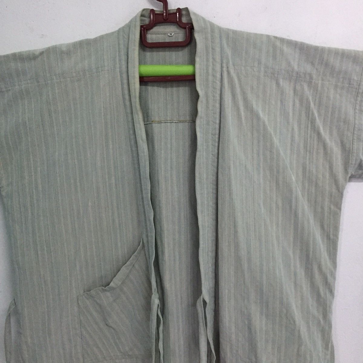 Japanese Brand Faded Stripes Japanese Kimono Like Sashiko Kimono Design Size US M / EU 48-50 / 2 - 8 Thumbnail