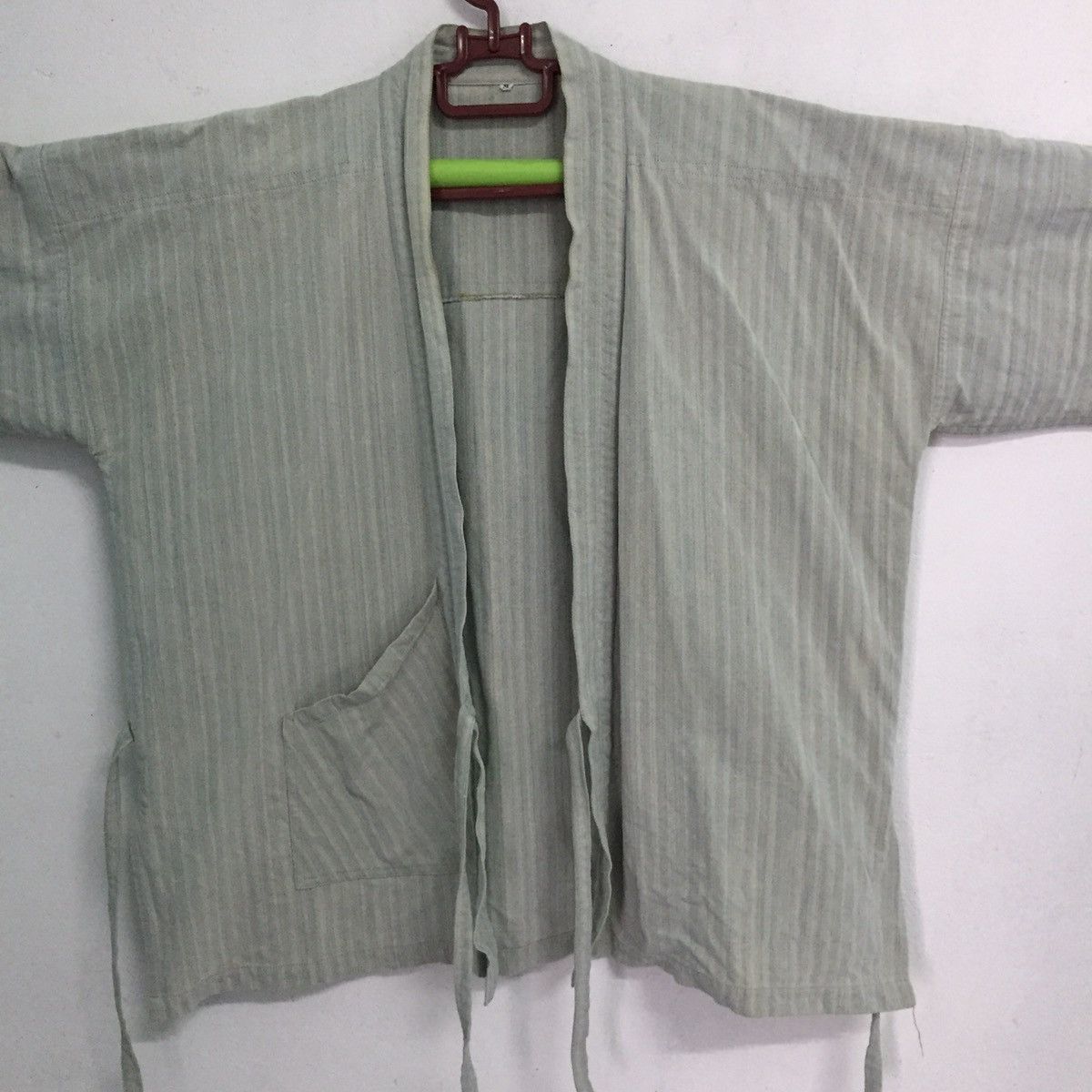 Japanese Brand Faded Stripes Japanese Kimono Like Sashiko Kimono Design Size US M / EU 48-50 / 2 - 9 Thumbnail
