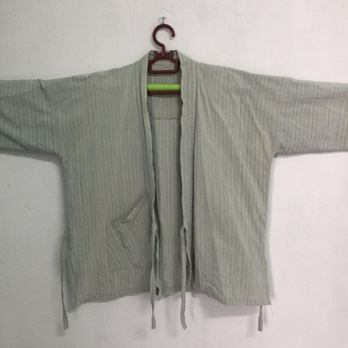 Japanese Brand Faded Stripes Japanese Kimono Like Sashiko Kimono Design Size US M / EU 48-50 / 2 - 3 Thumbnail