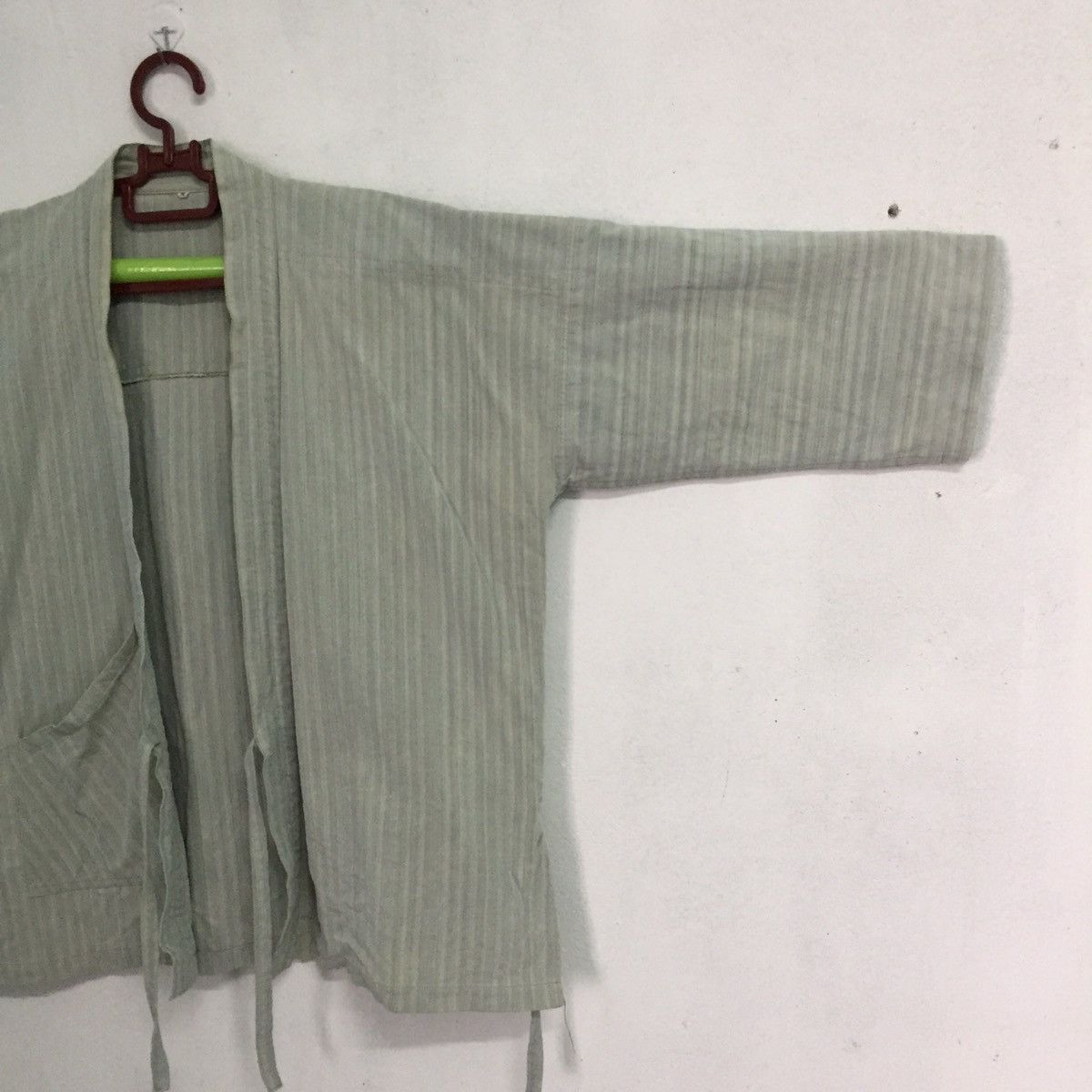 Japanese Brand Faded Stripes Japanese Kimono Like Sashiko Kimono Design Size US M / EU 48-50 / 2 - 4 Thumbnail