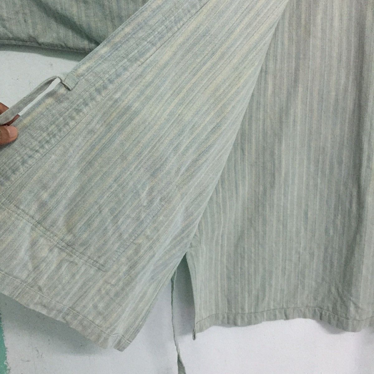 Japanese Brand Faded Stripes Japanese Kimono Like Sashiko Kimono Design Size US M / EU 48-50 / 2 - 12 Thumbnail