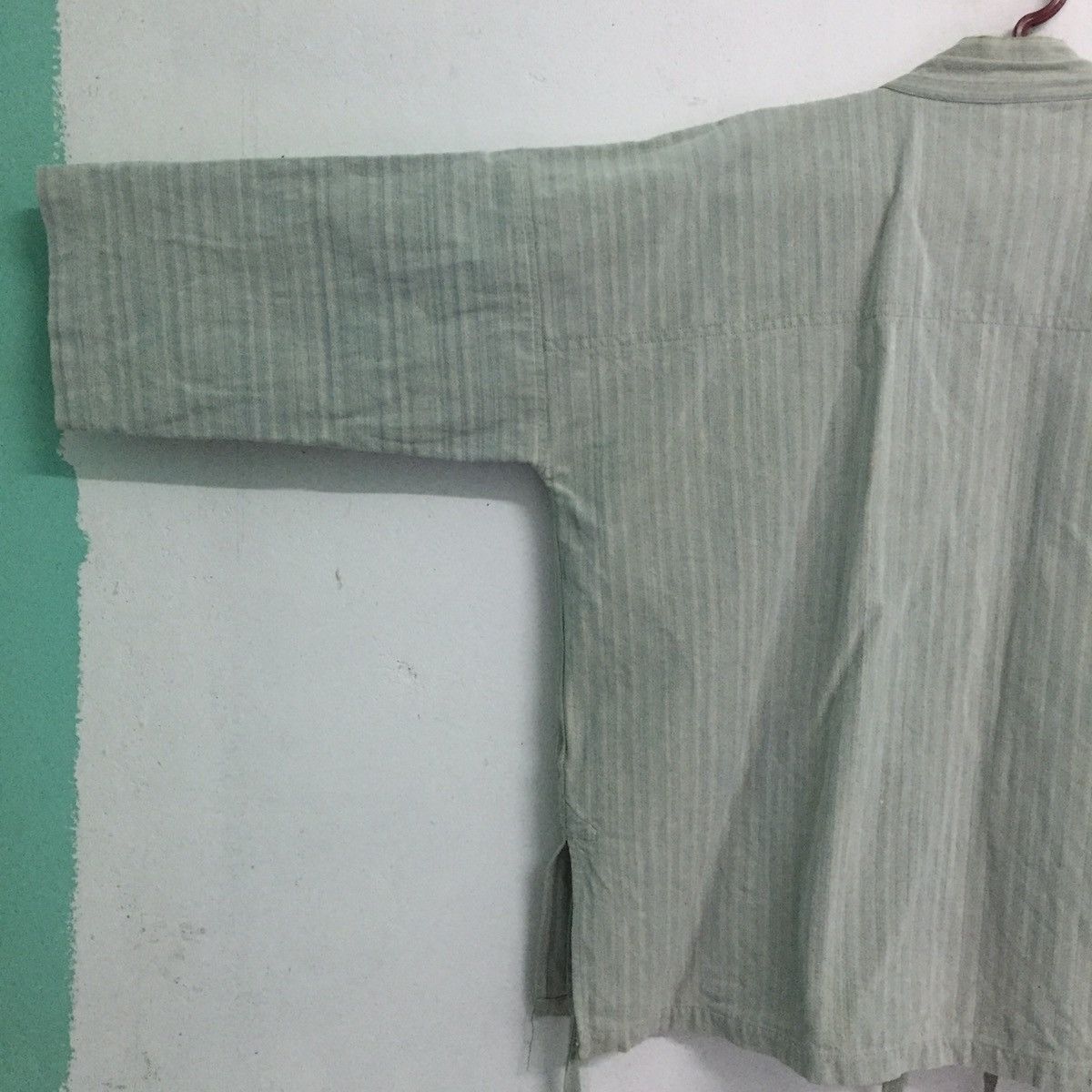 Japanese Brand Faded Stripes Japanese Kimono Like Sashiko Kimono Design Size US M / EU 48-50 / 2 - 16 Thumbnail