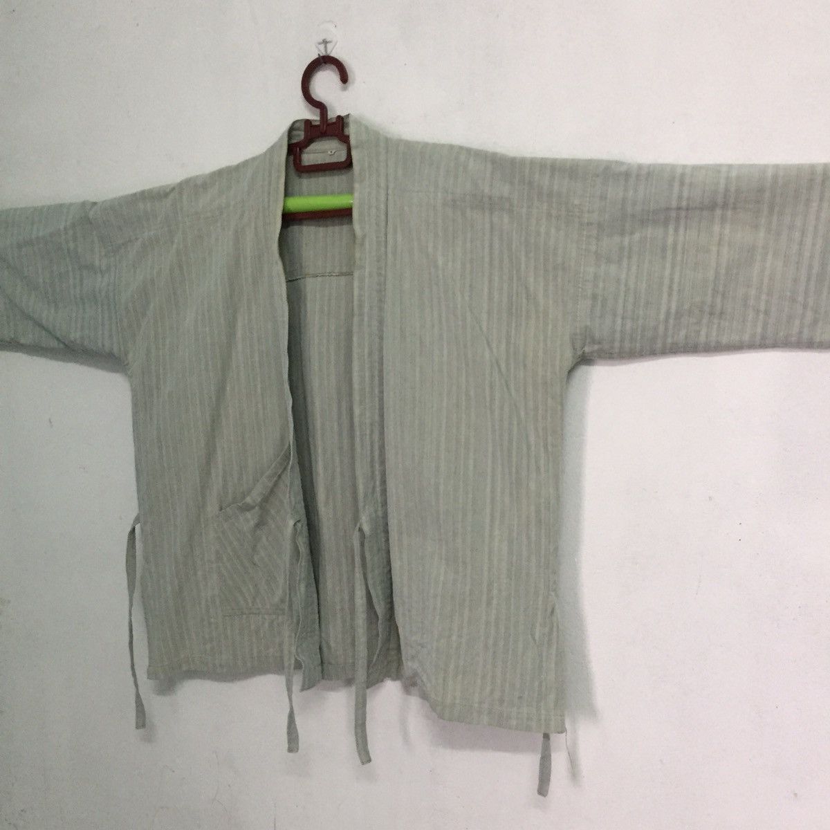 Japanese Brand Faded Stripes Japanese Kimono Like Sashiko Kimono Design Size US M / EU 48-50 / 2 - 10 Thumbnail