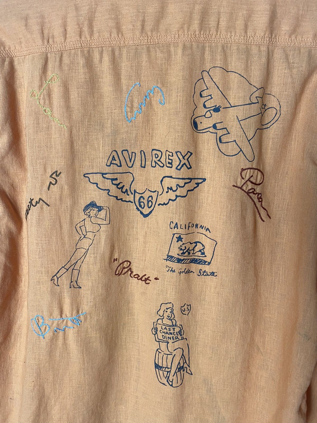 Avirex × Vintage Vintage Avirex Rare Design Shirt Size US L / EU 52-54 / 3 - 16 Thumbnail