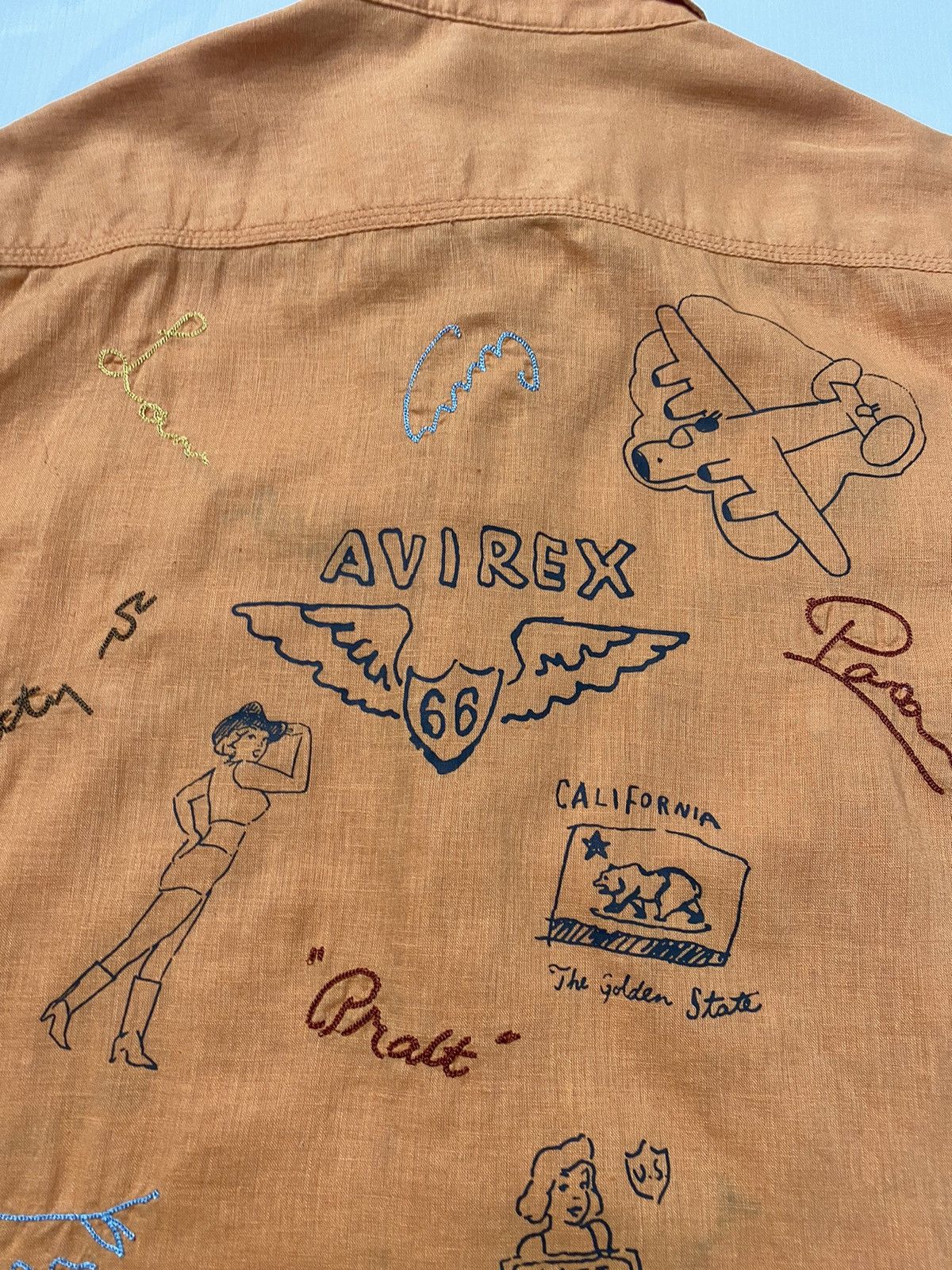 Avirex × Vintage Vintage Avirex Rare Design Shirt Size US L / EU 52-54 / 3 - 17 Thumbnail